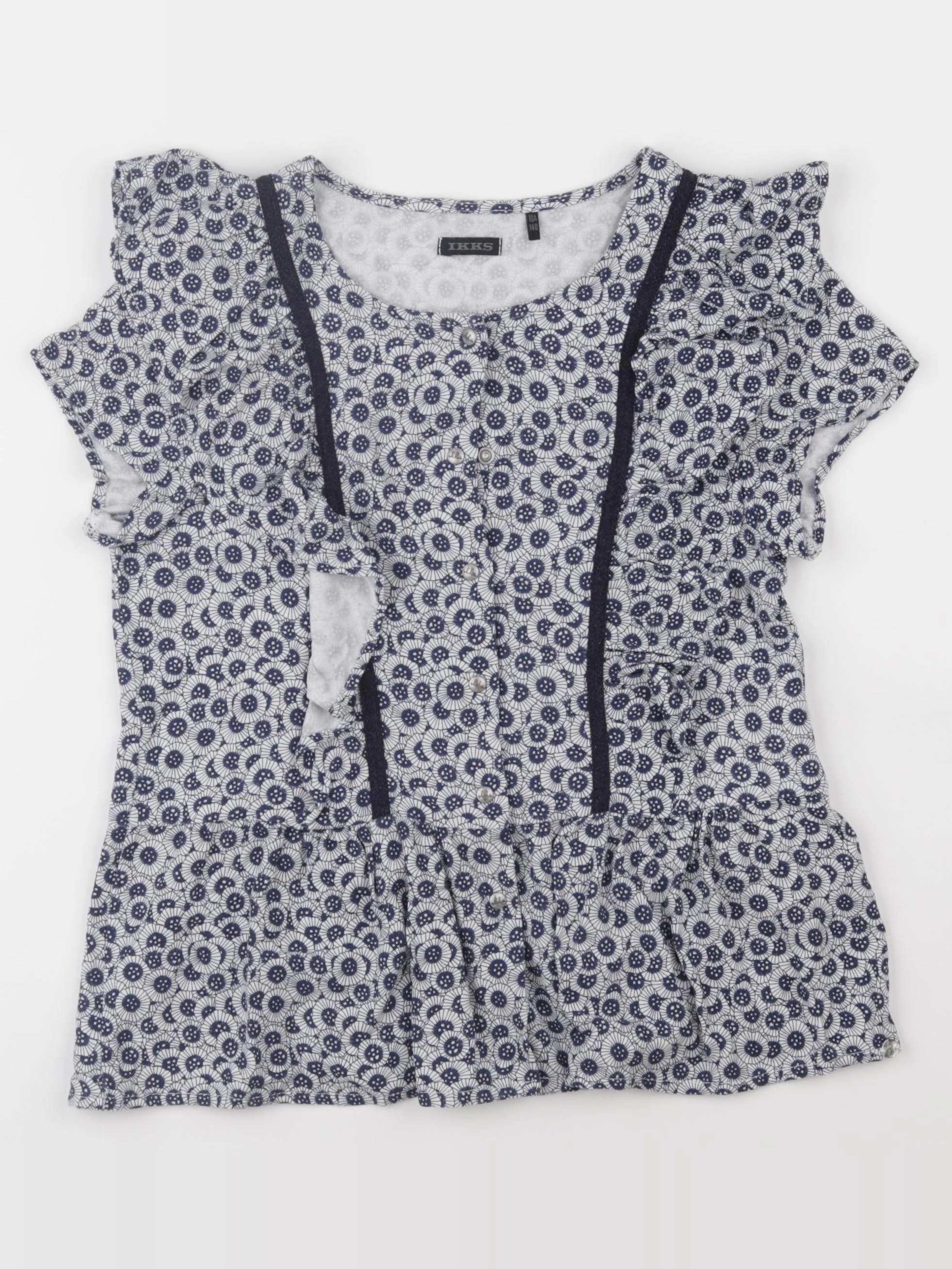 IKKS - blouse bleu - 10 ans