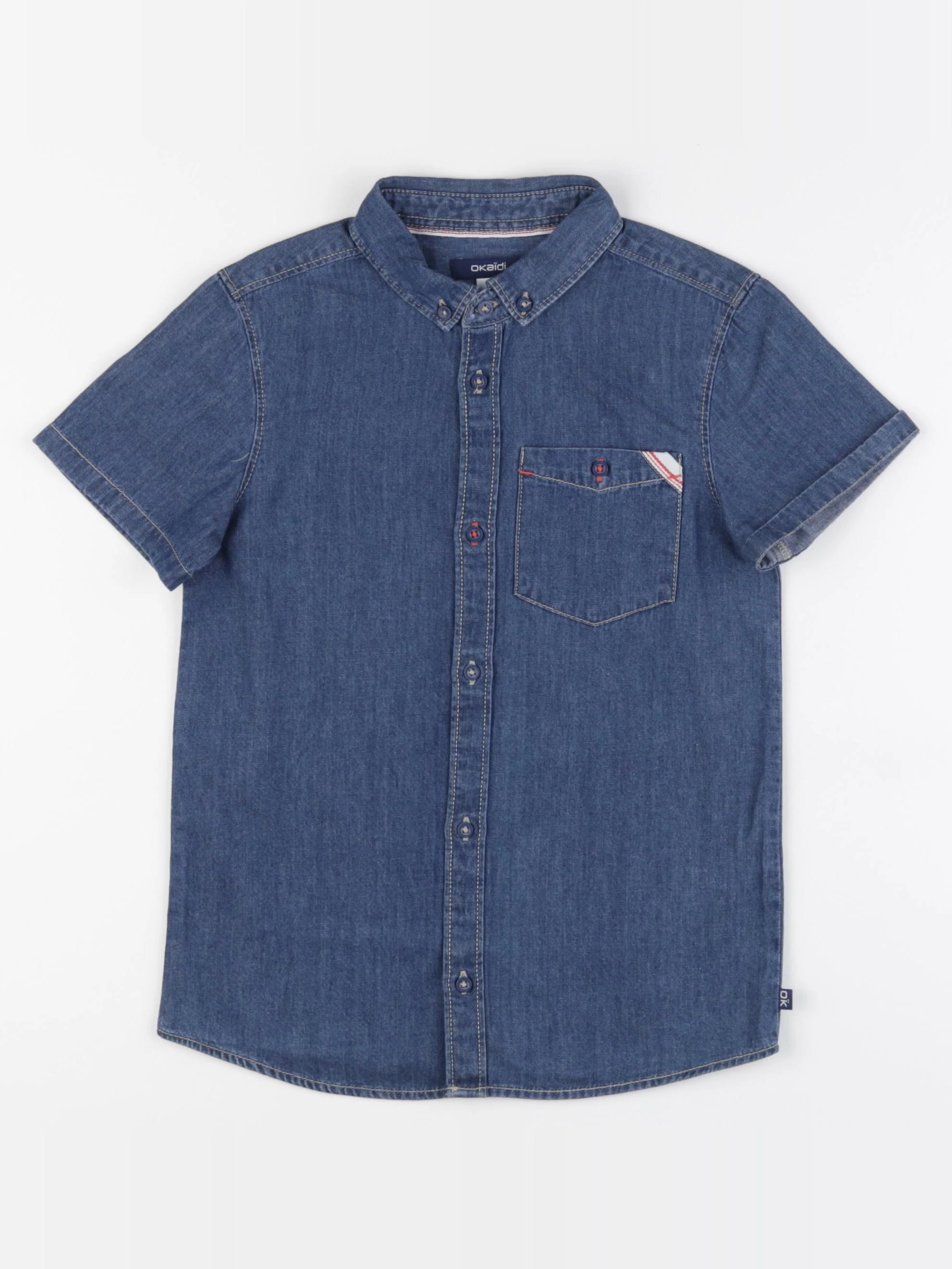 Okaidi - chemise bleu - 6 ans
