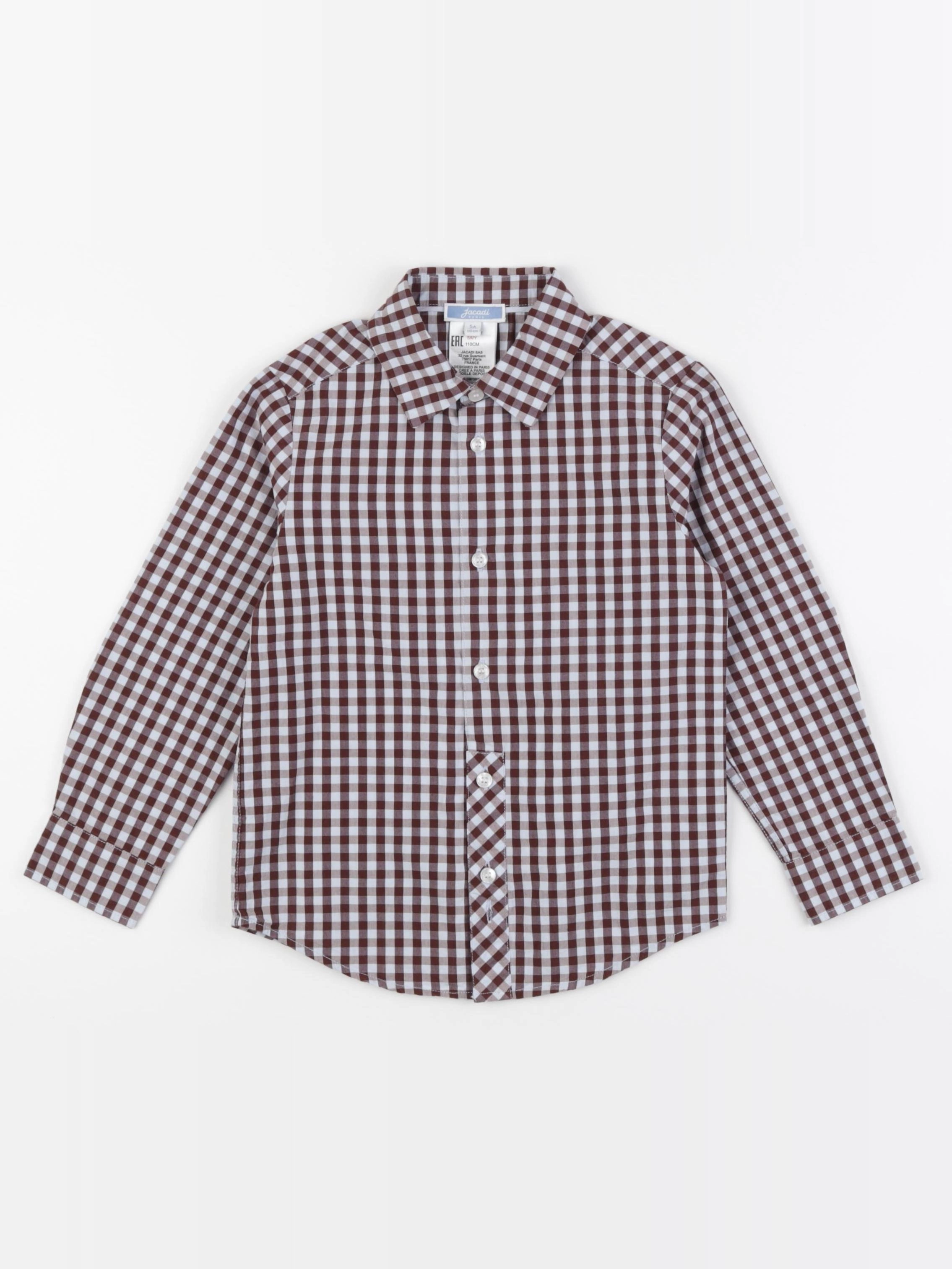 Jacadi - chemise bleu, violet - 5 ans