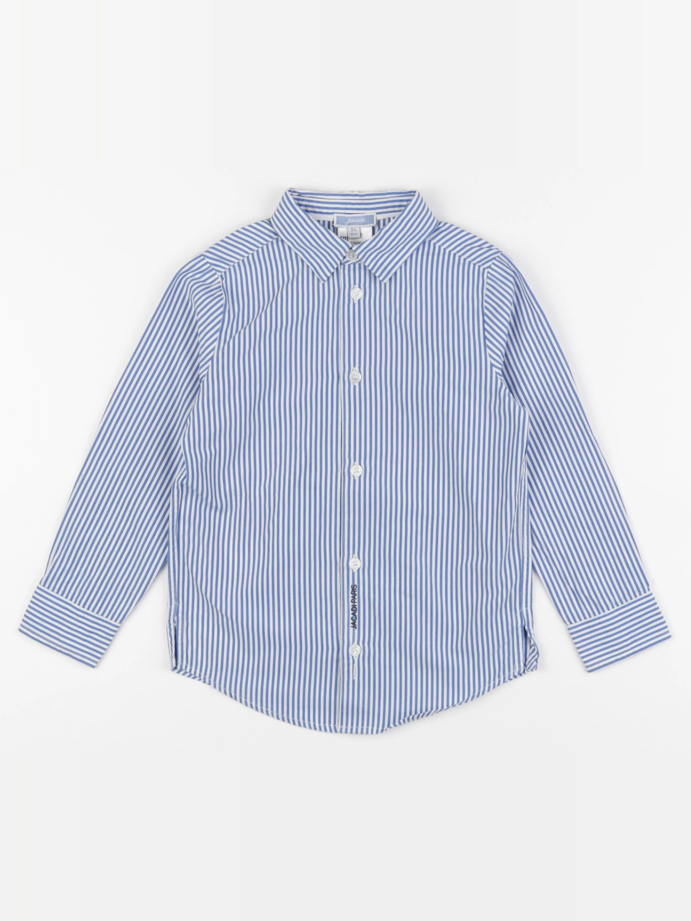 Jacadi - chemise bleu, blanc - 5 ans