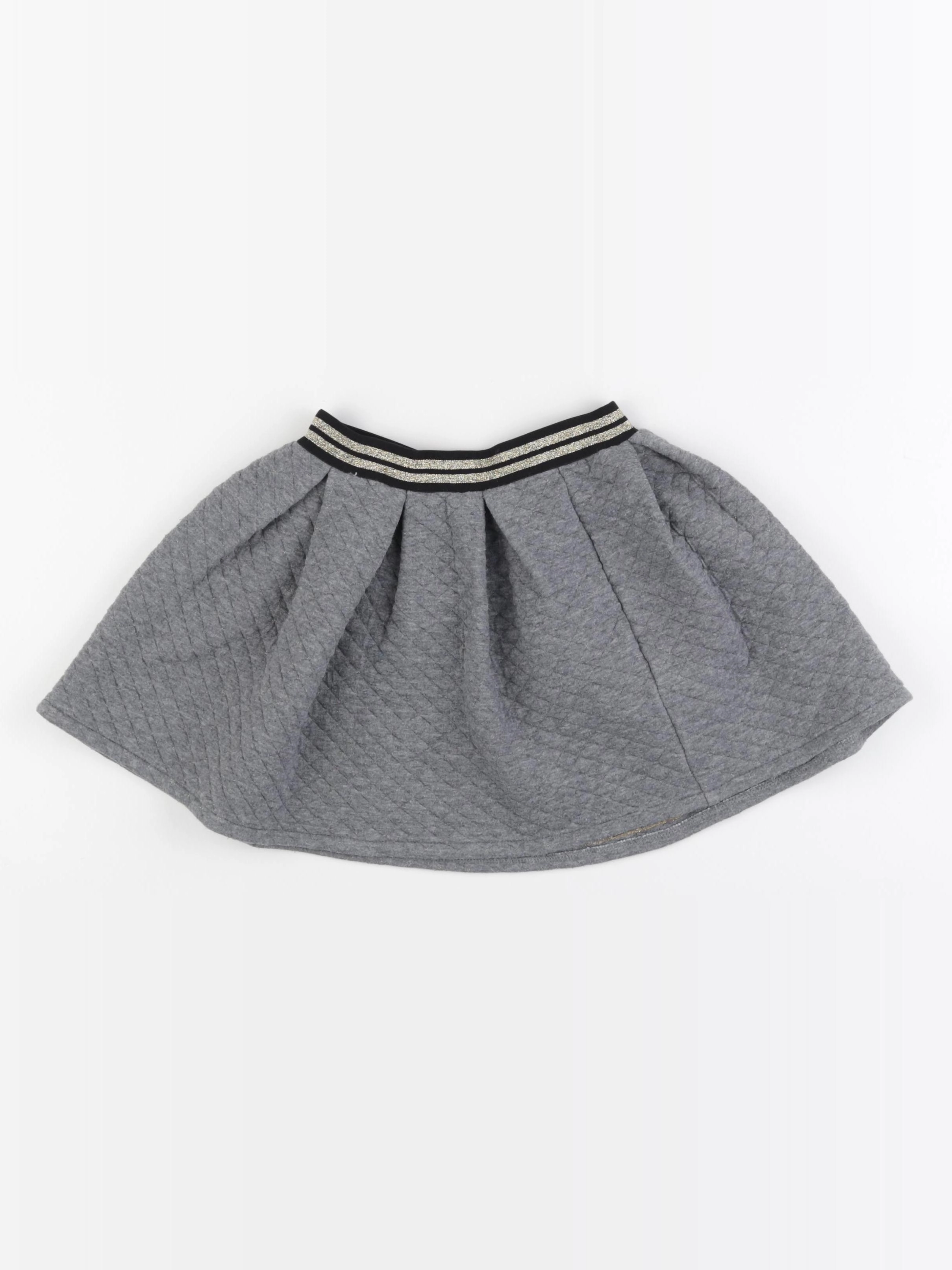 Vertbaudet - jupe gris - 7 ans