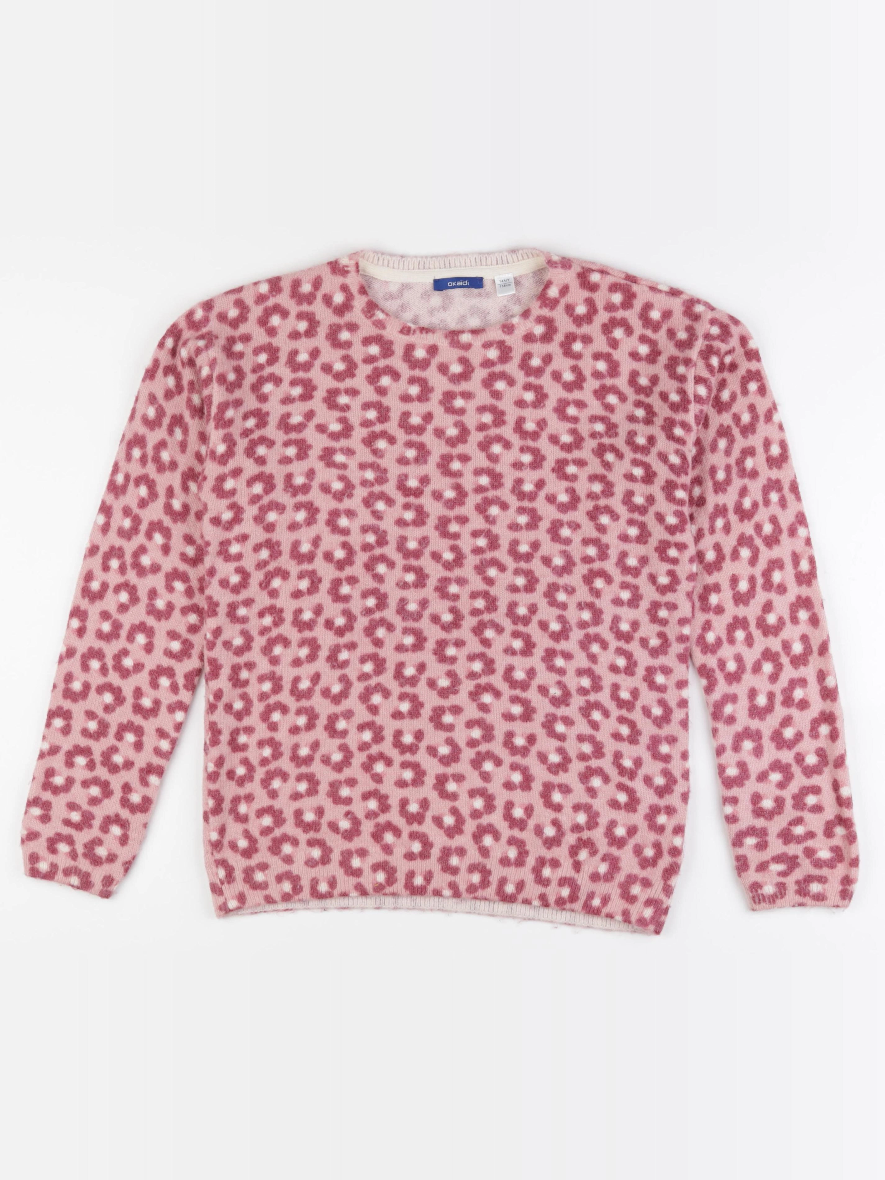 Okaidi - pull rose - 14 ans