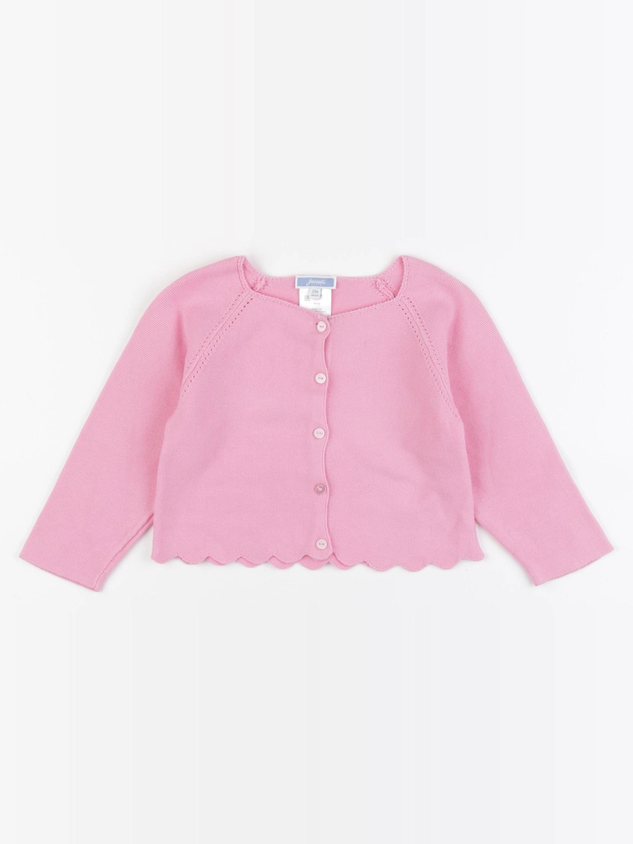 Jacadi - gilet rose - 24 mois