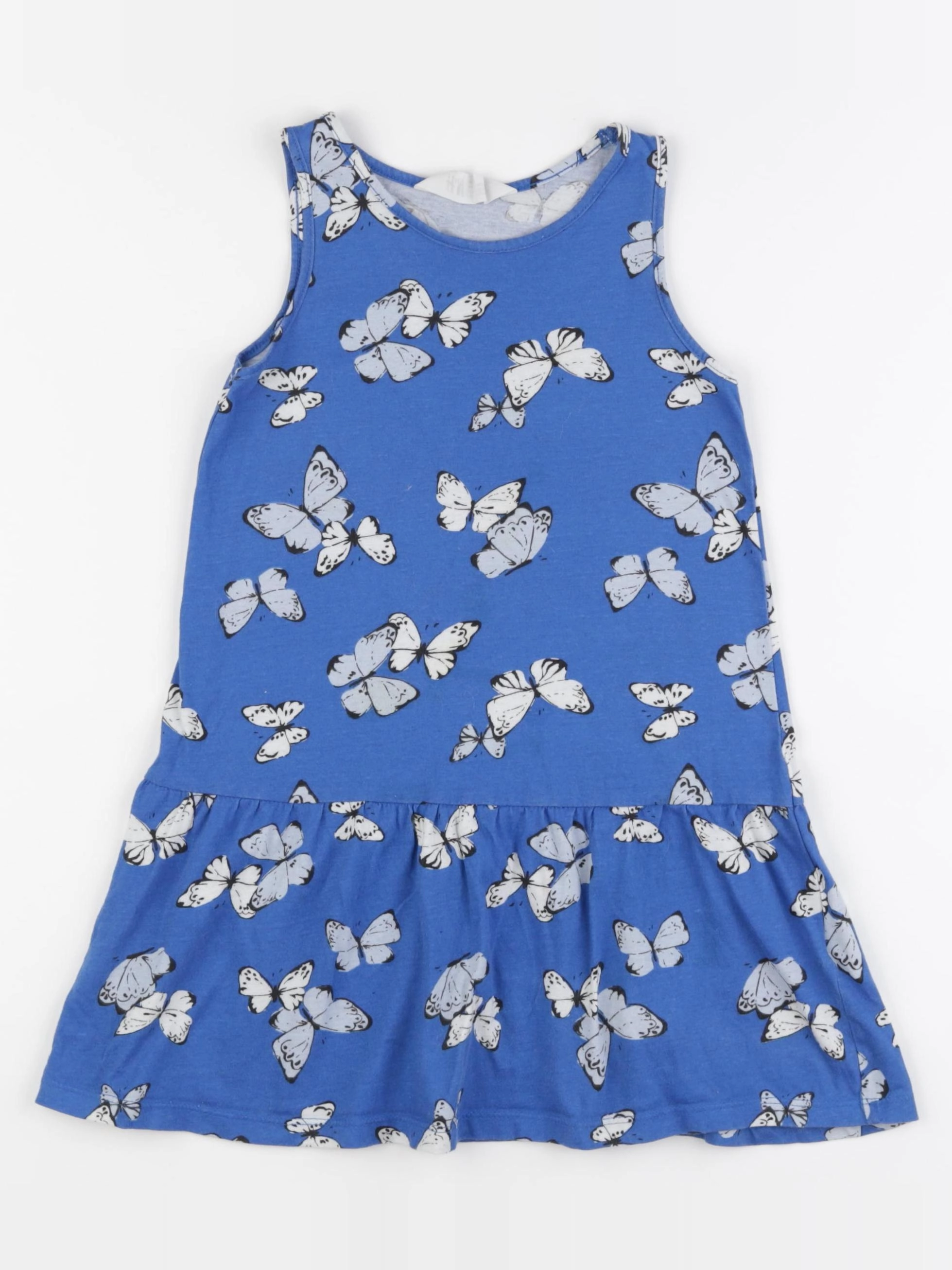 H&M - robe bleu - 5/6 ans