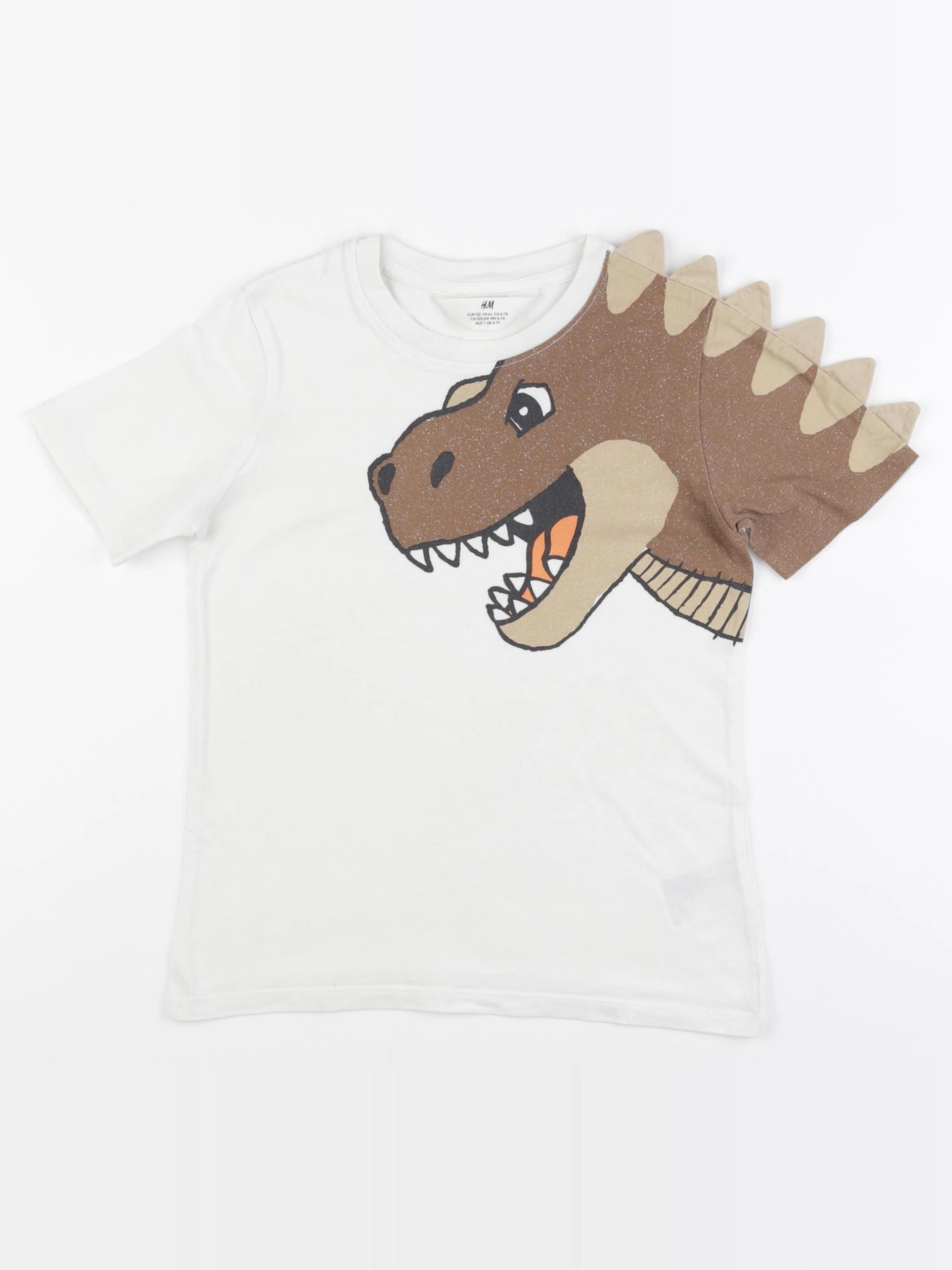 H&M - tee-shirt blanc - 6/7 ans