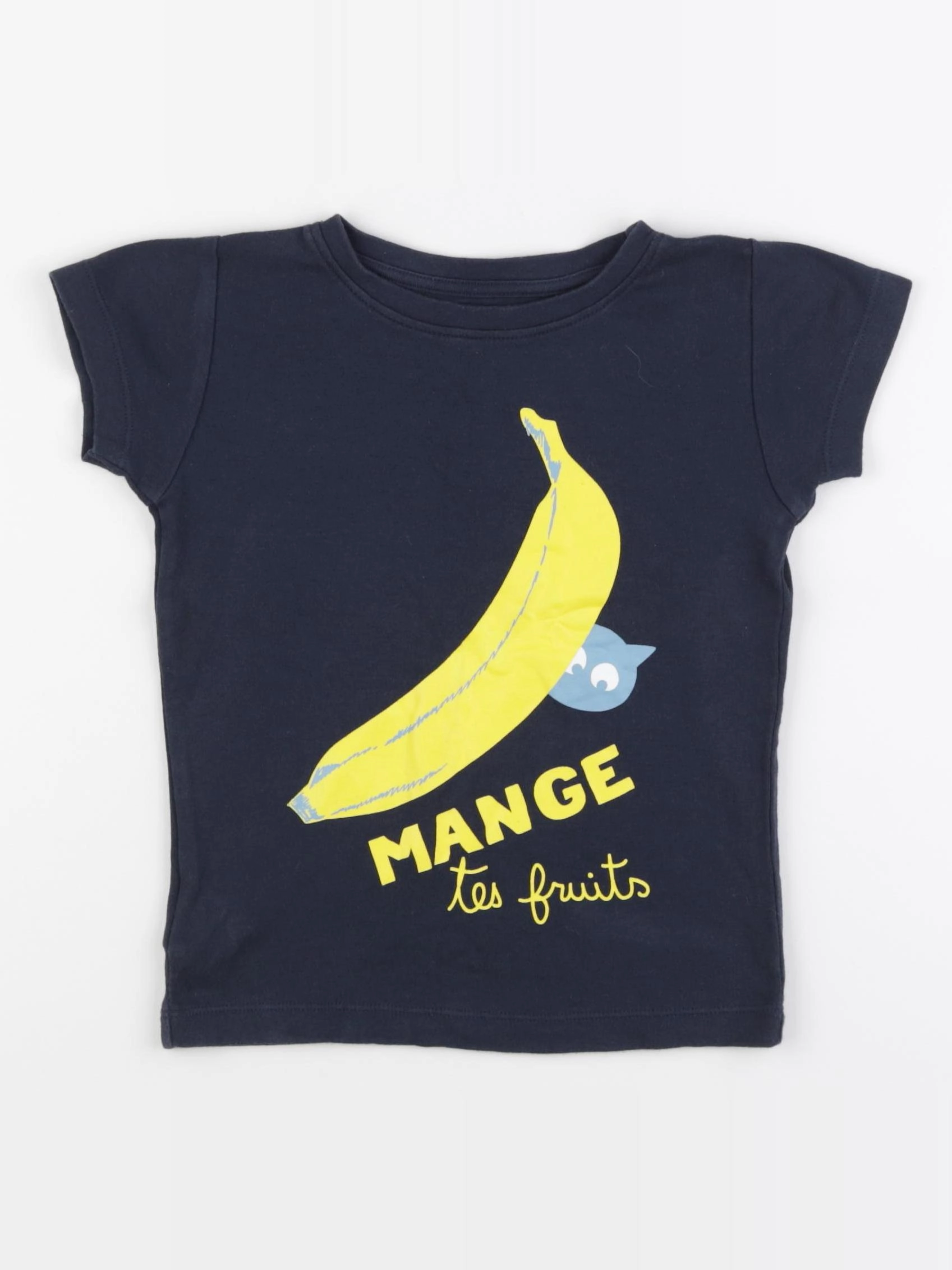 La queue du chat - tee-shirt bleu - 4 ans