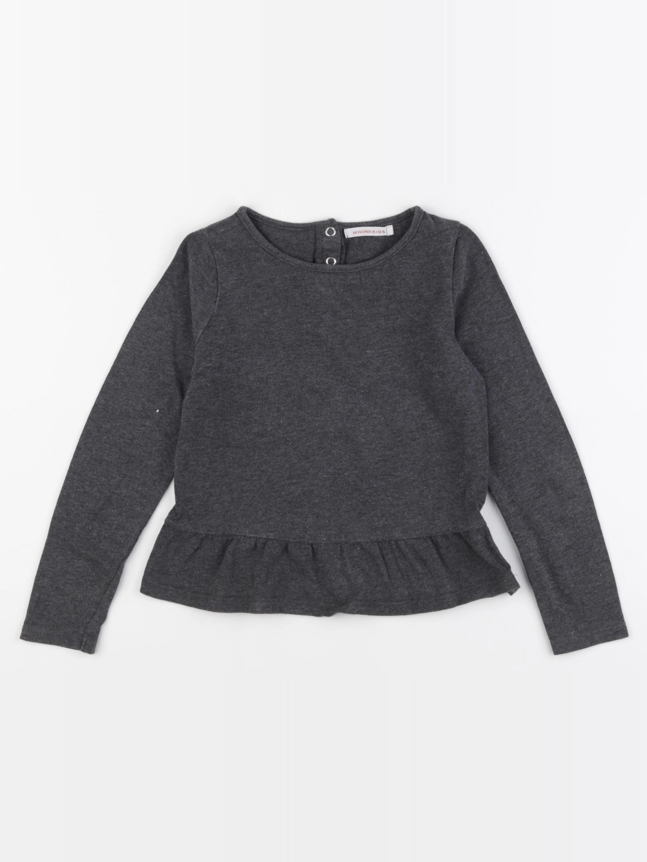 Monoprix - tee-shirt gris - 5 ans