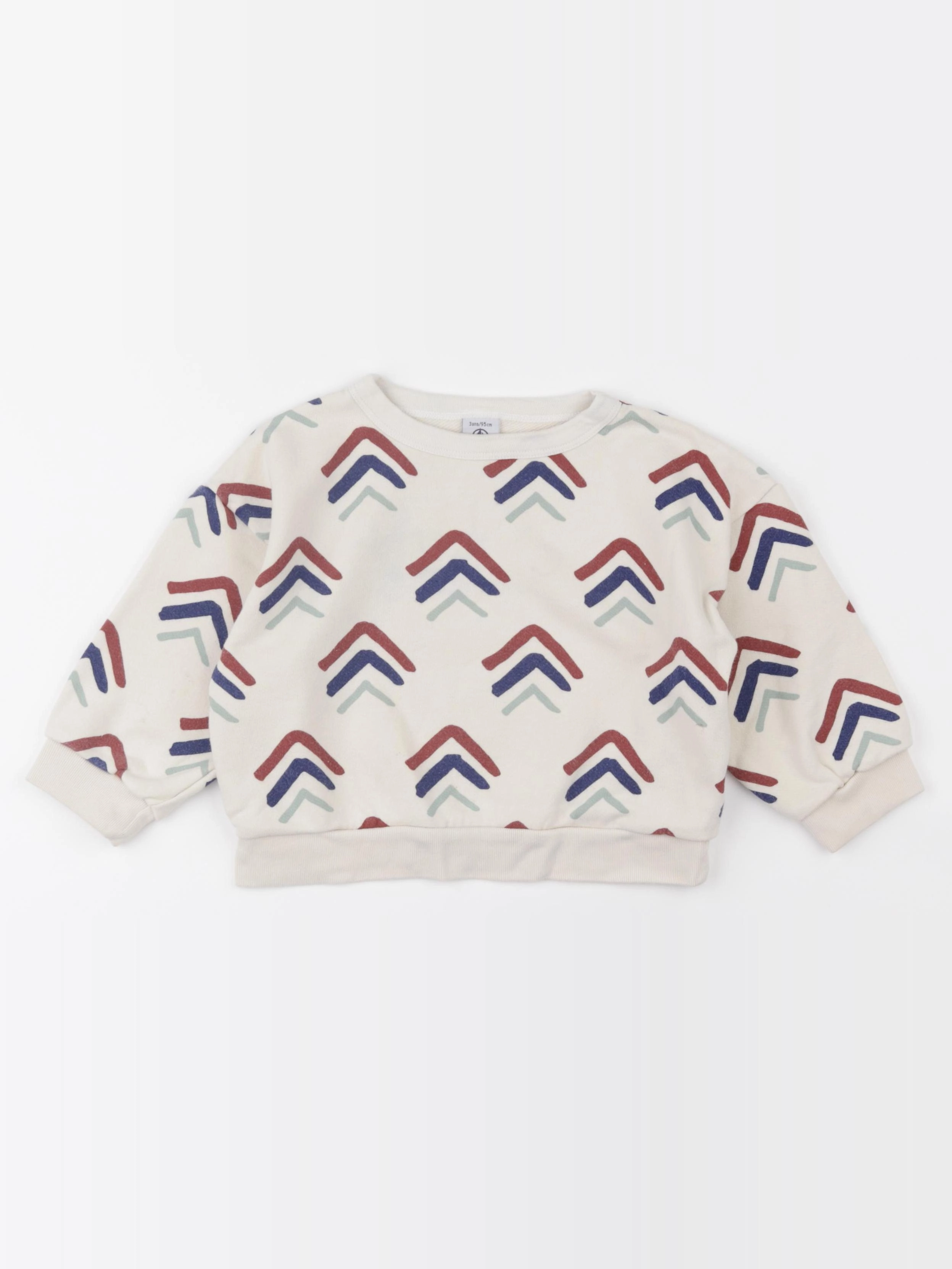 Petit Bateau - sweat beige - 3 ans