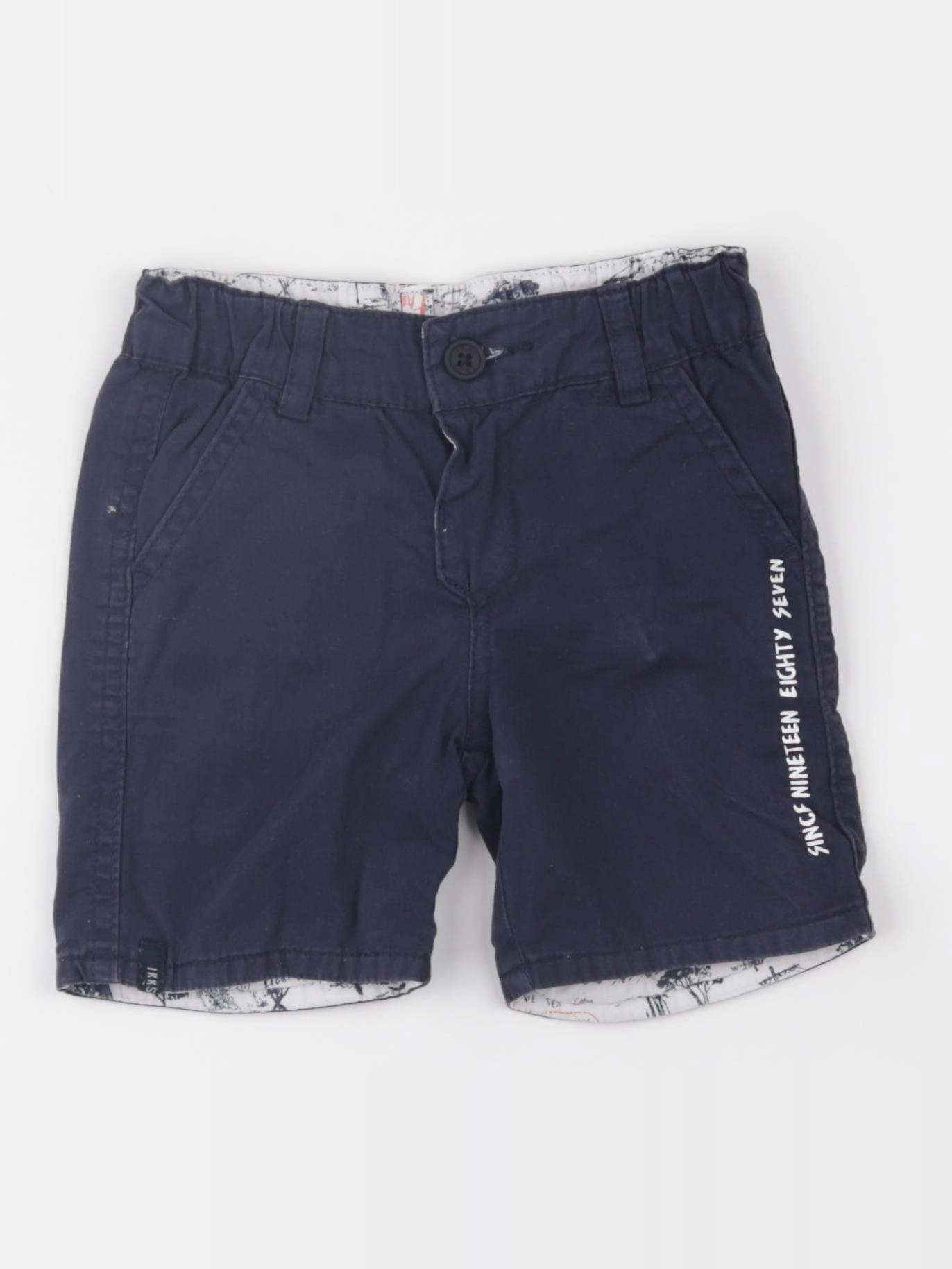 IKKS - short réversible bleu - 2 ans