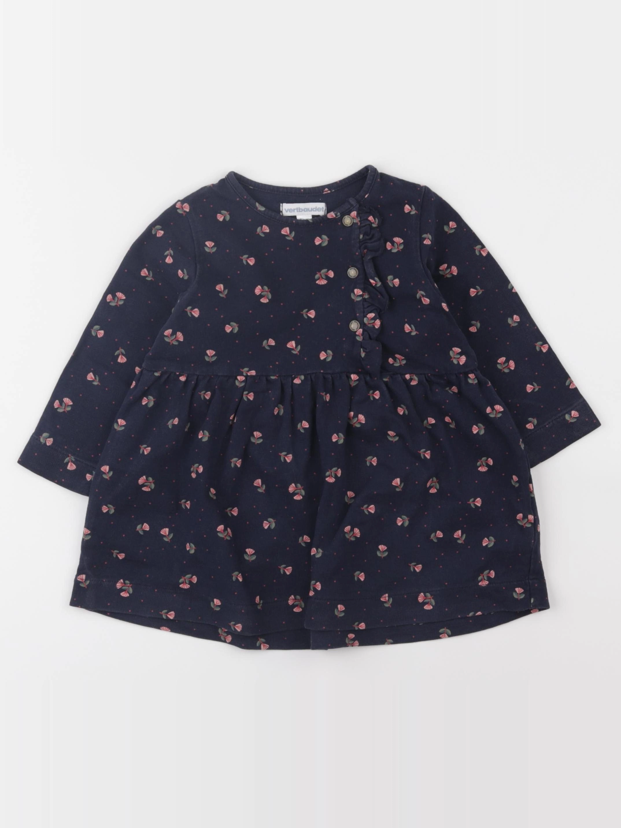 Vertbaudet - robe bleu - 18 mois