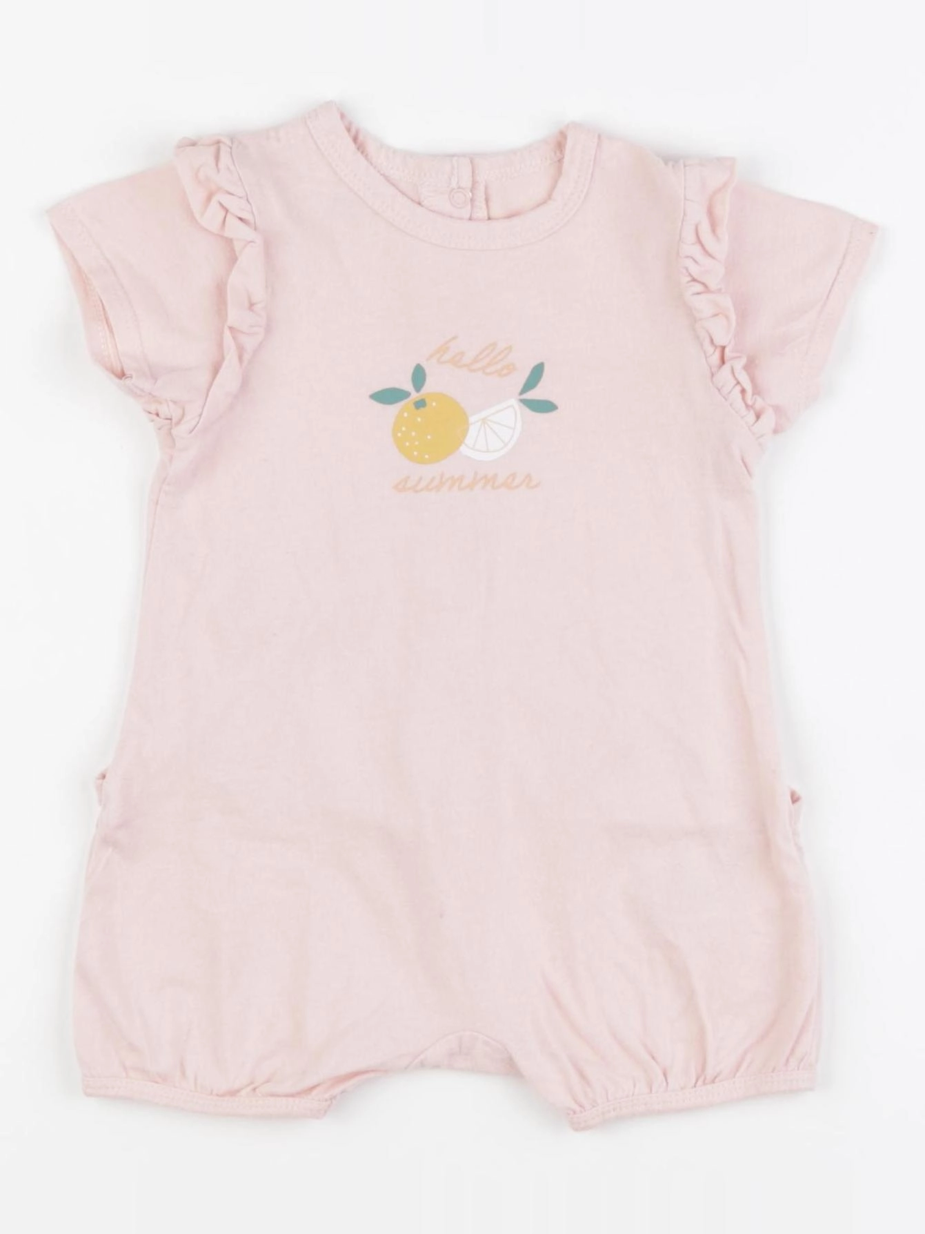 Vertbaudet - combinaison rose - 6 mois