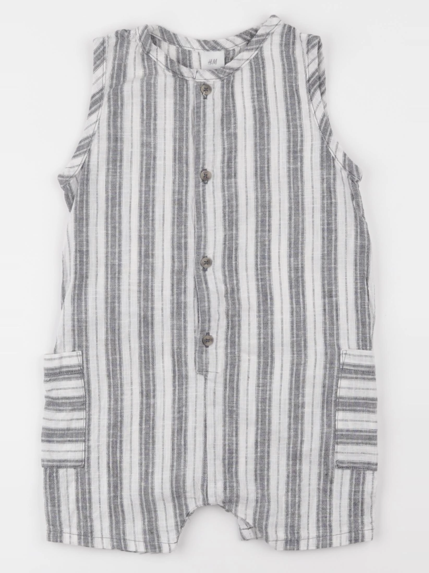 H&M - combinaison gris - 12/18 mois