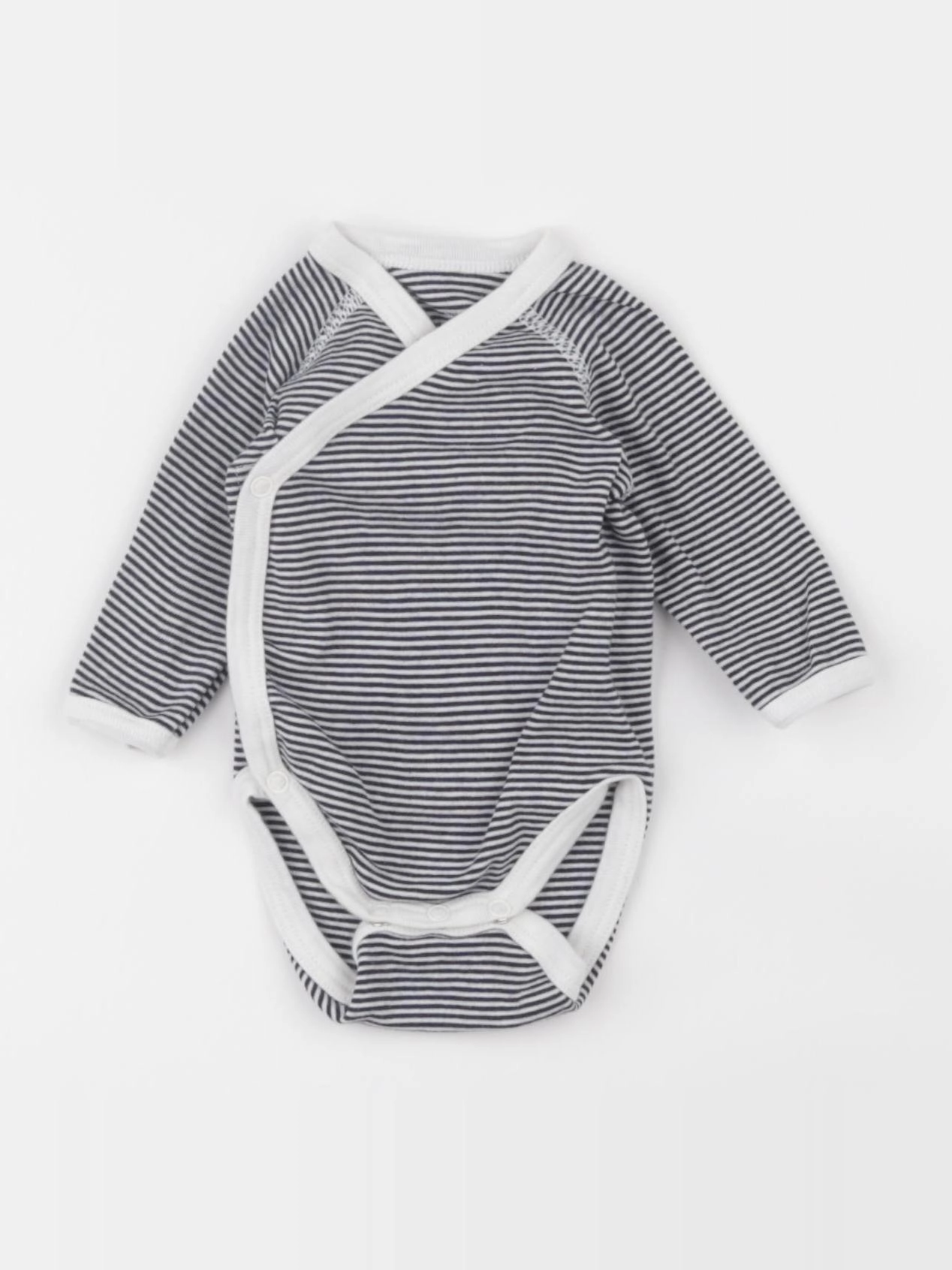 Petit Bateau - body bleu - 0 mois