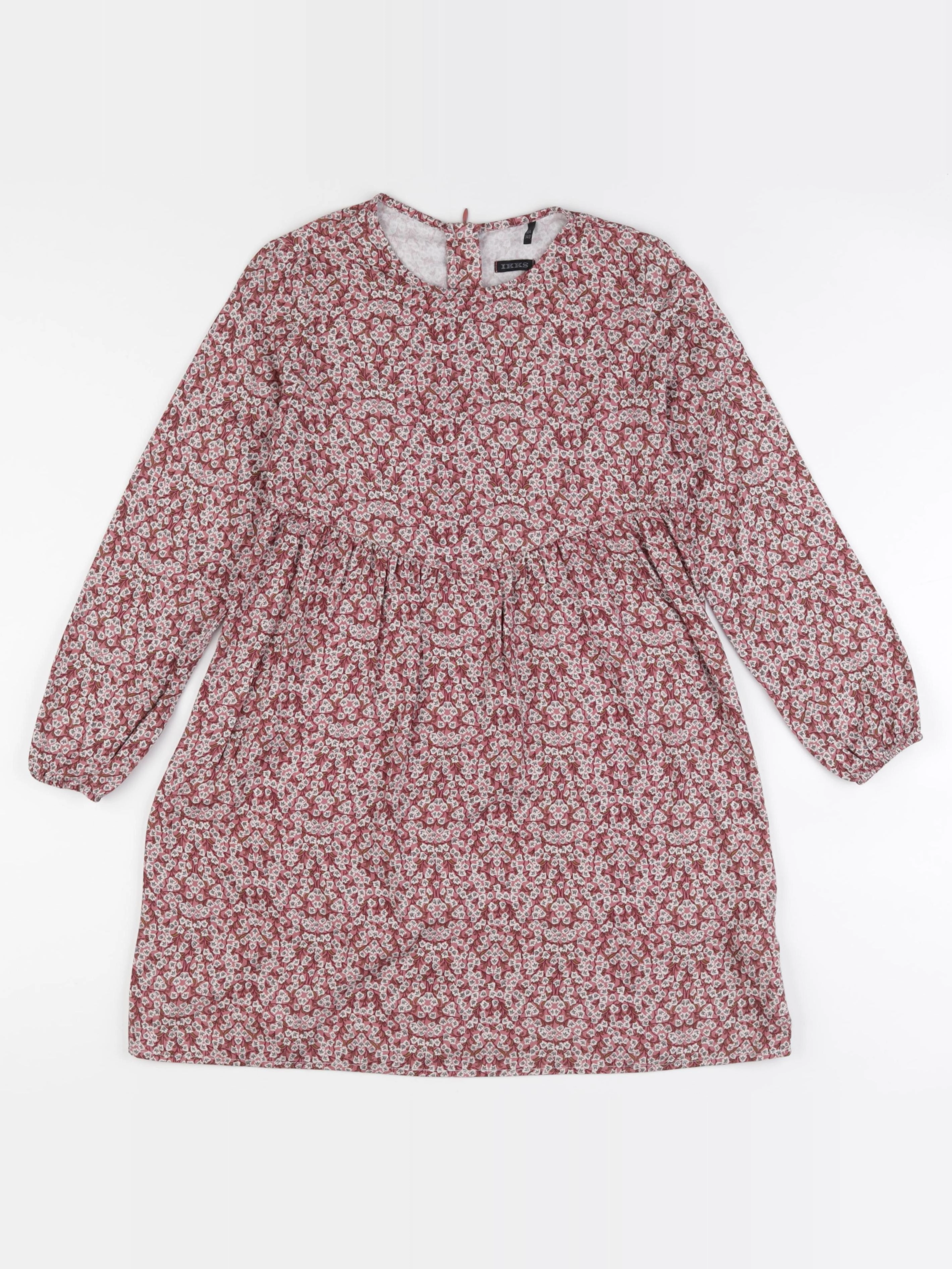 IKKS - robe rose - 10 ans