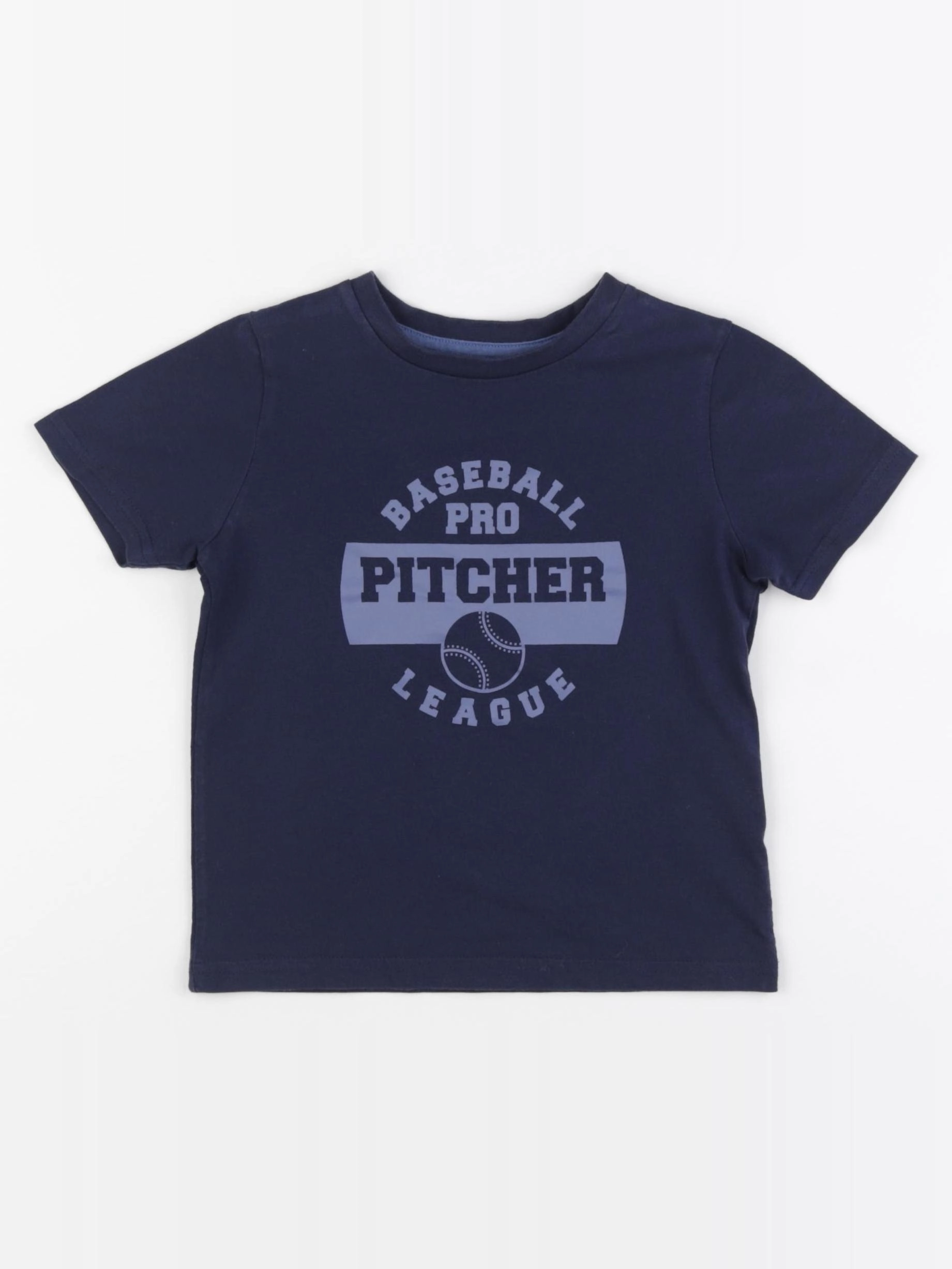 Vertbaudet - tee-shirt bleu - 4 ans