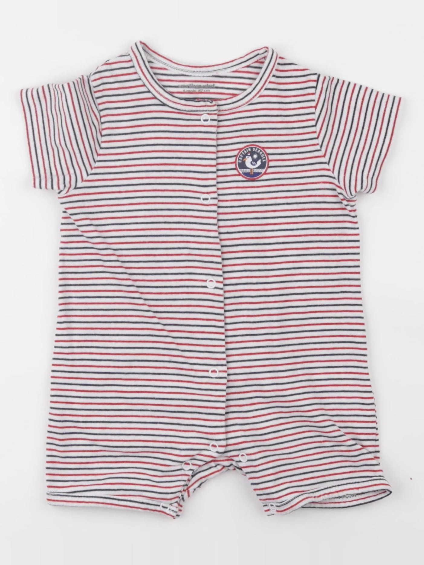 Vertbaudet - combinaison multicolore - 6 mois