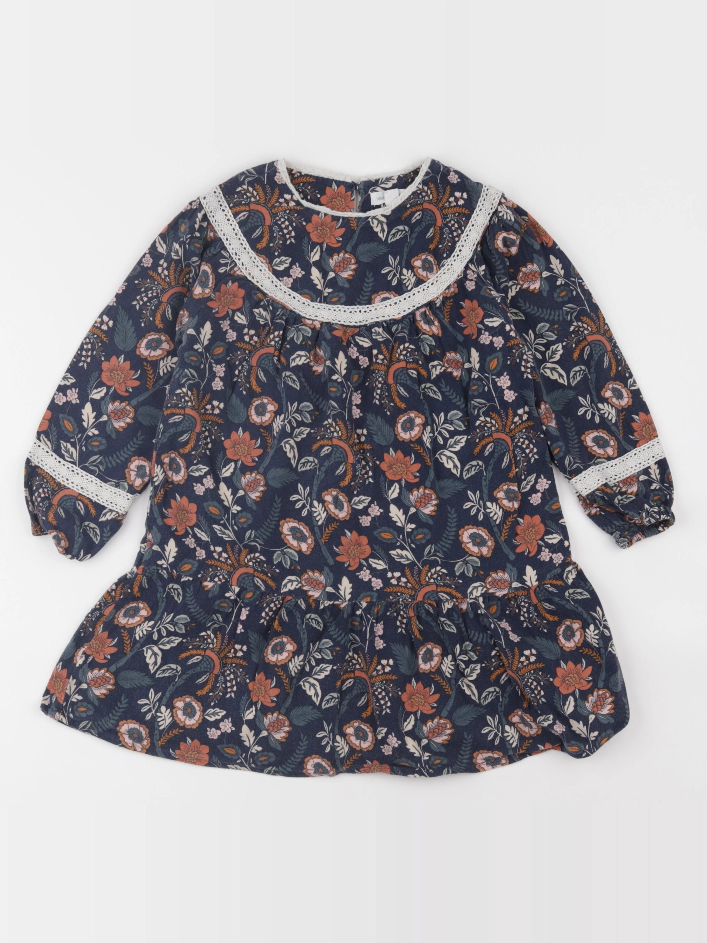 Vertbaudet - robe bleu - 4 ans
