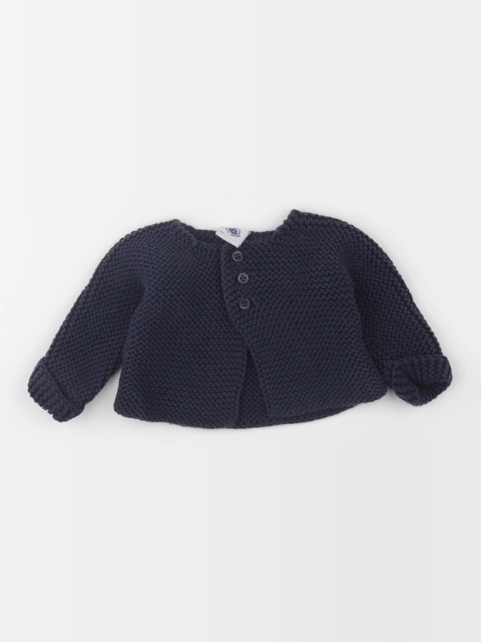 Petit Bateau - gilet bleu - 1 mois