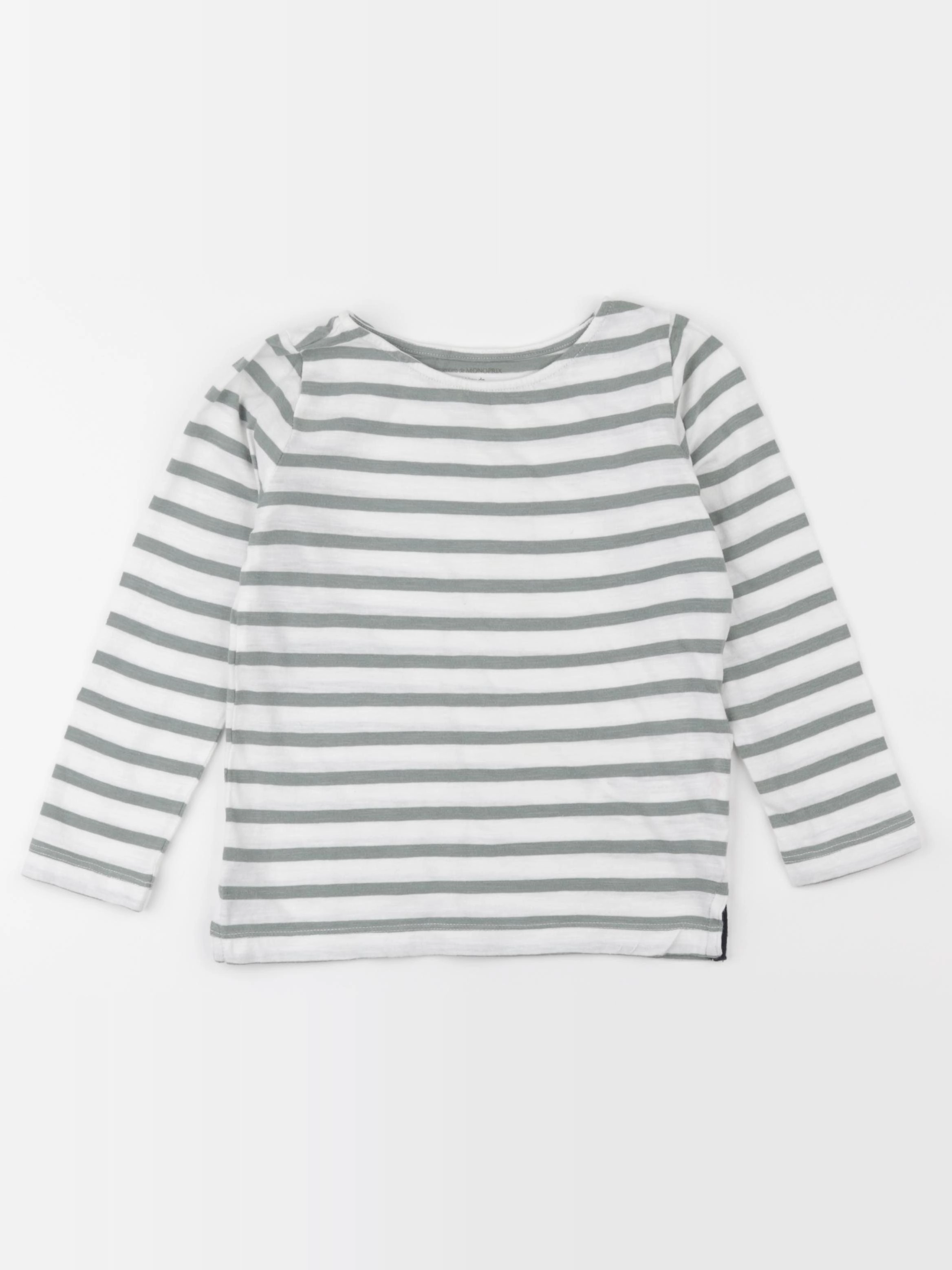 Monoprix - tee-shirt blanc, vert - 5 ans