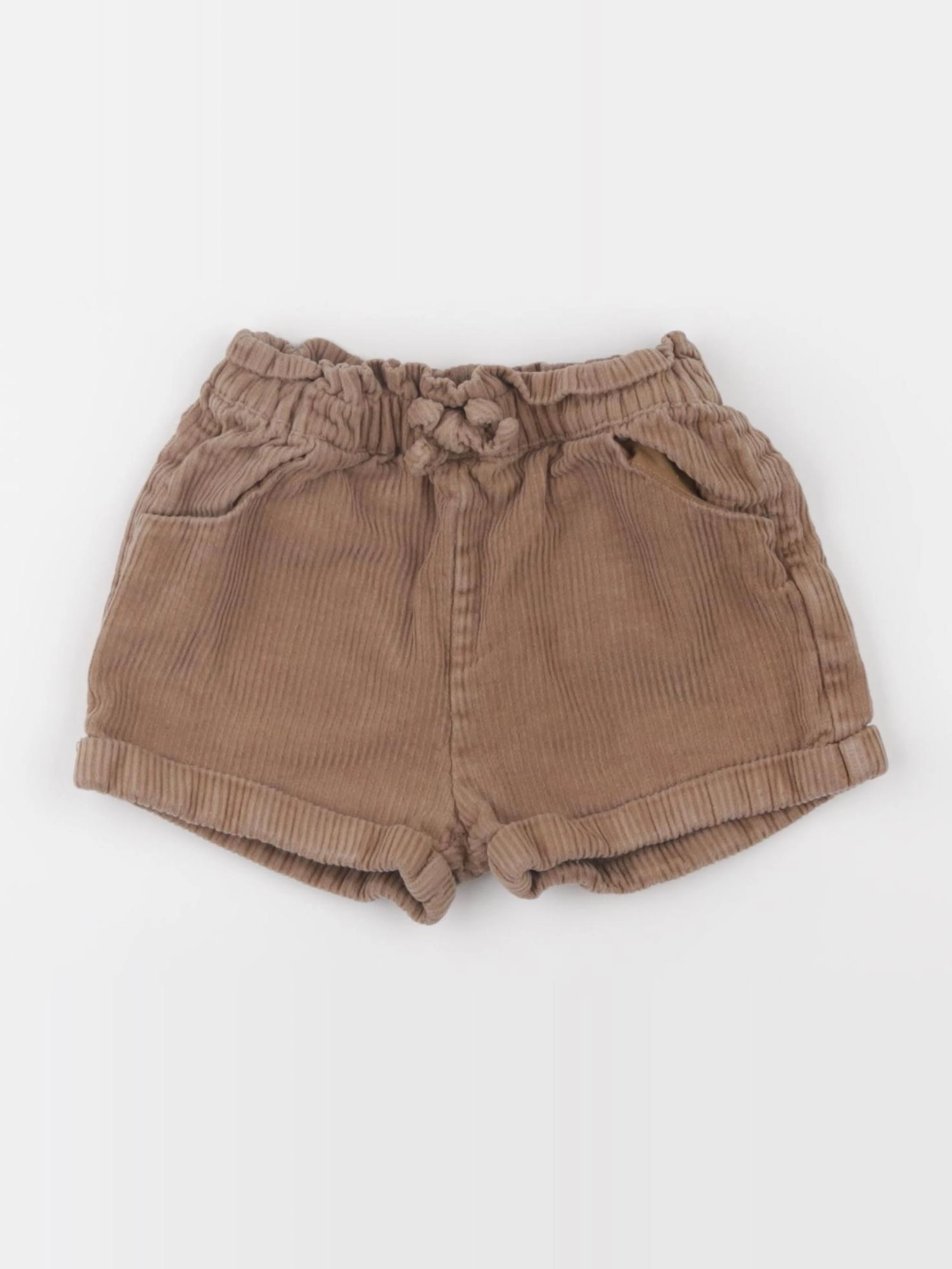 Vertbaudet - short marron - 12/18 mois