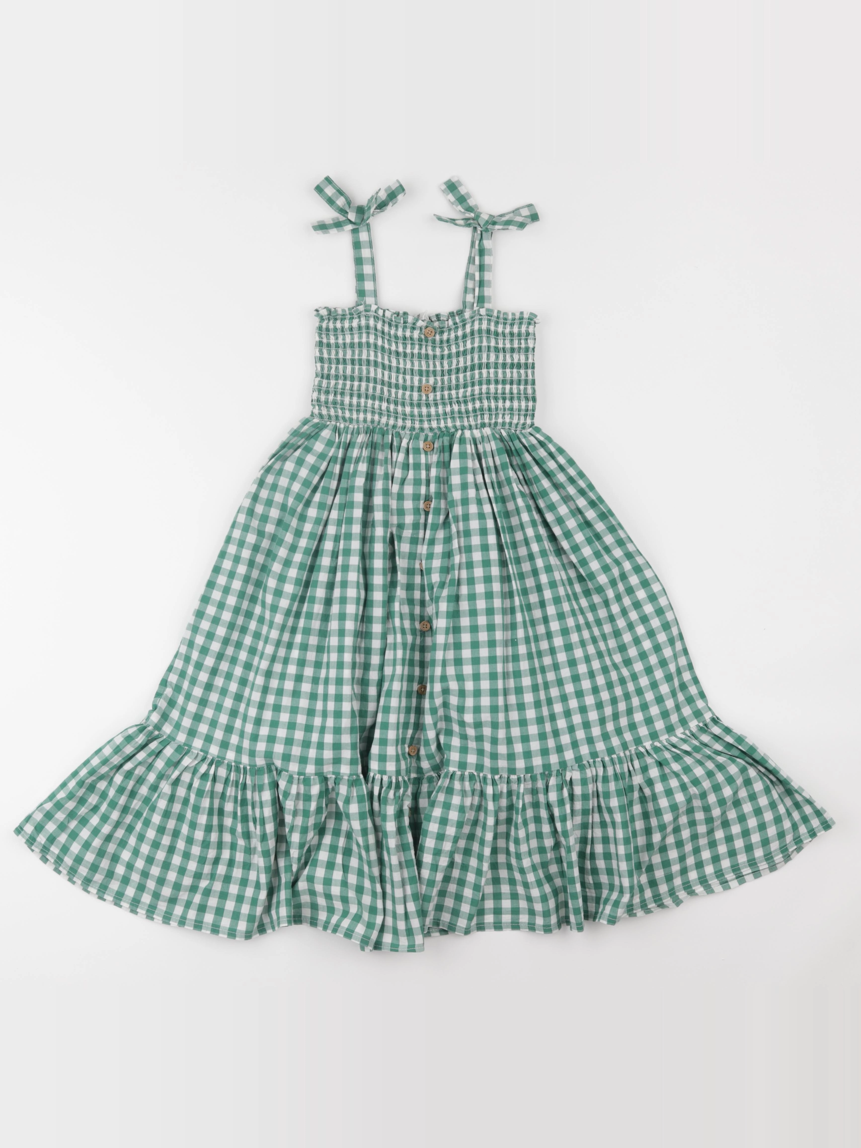 Vertbaudet - robe blanc, vert - 5 ans