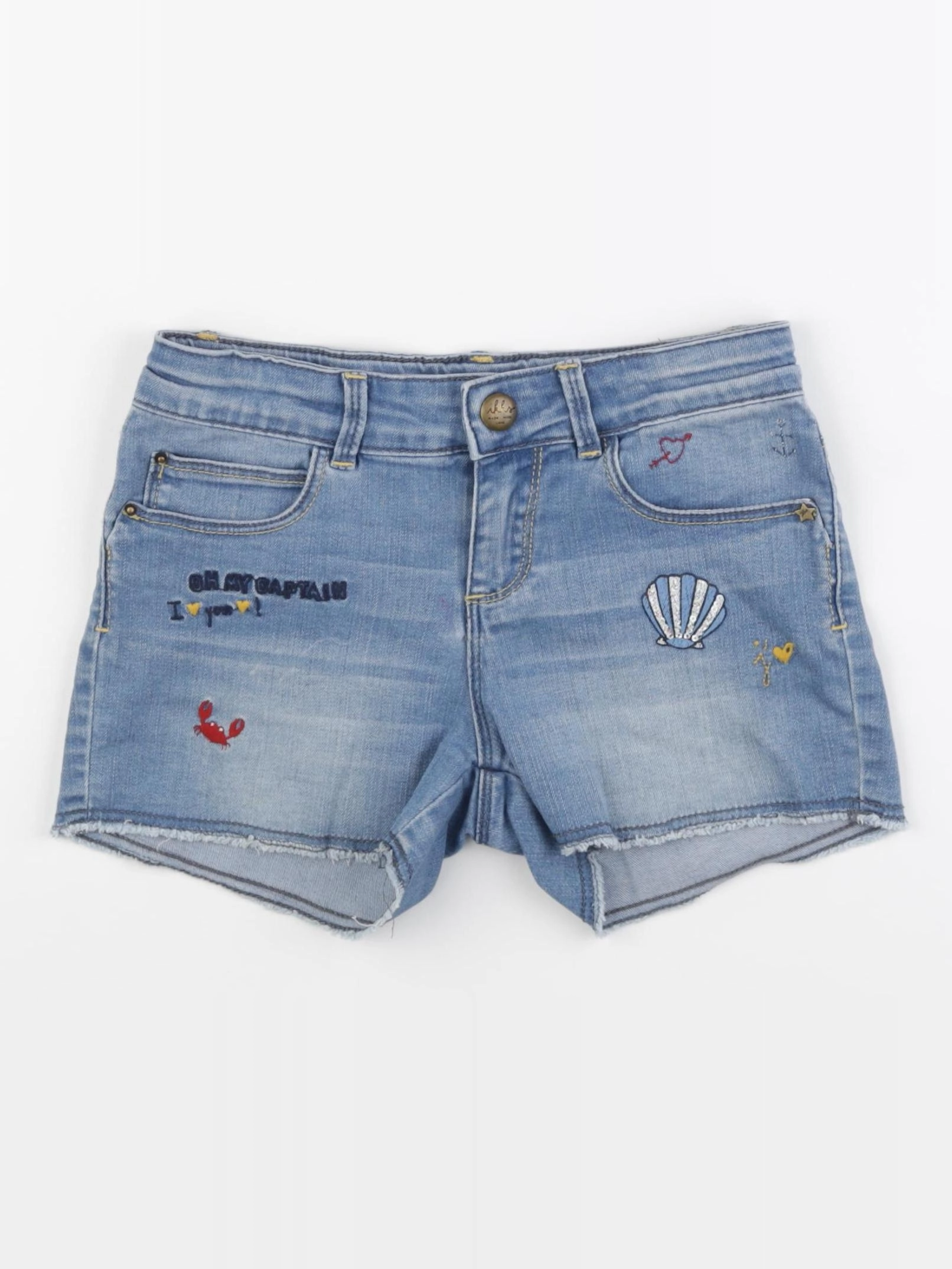 IKKS - short bleu - 8 ans