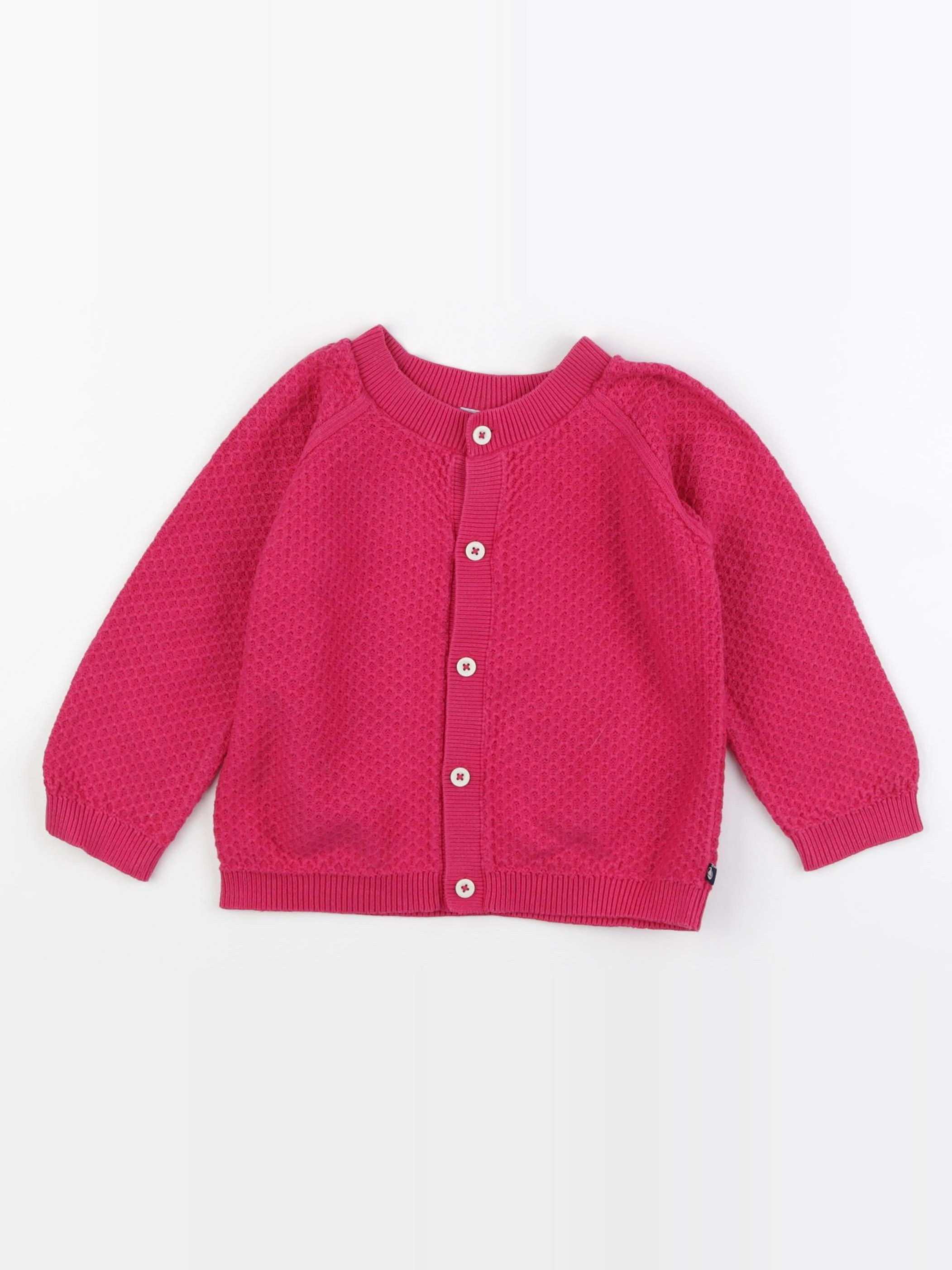Petit Bateau - gilet rose - 36 mois