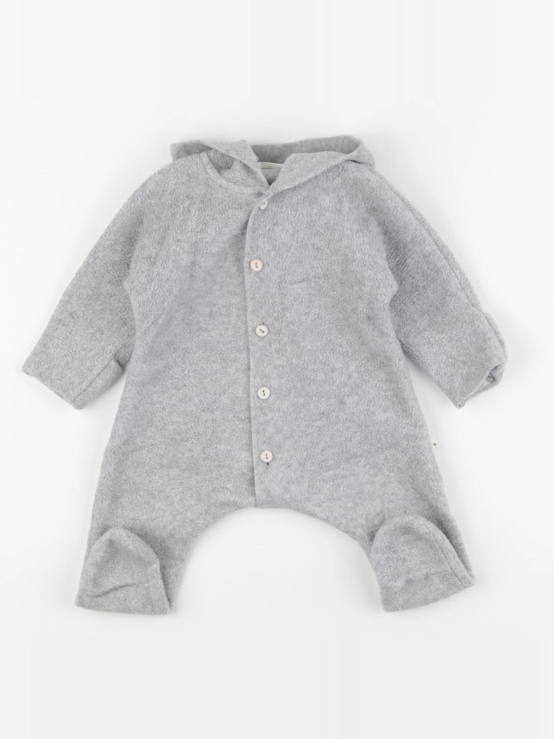 1+ In the family - sur-pyjama gris - 3 mois