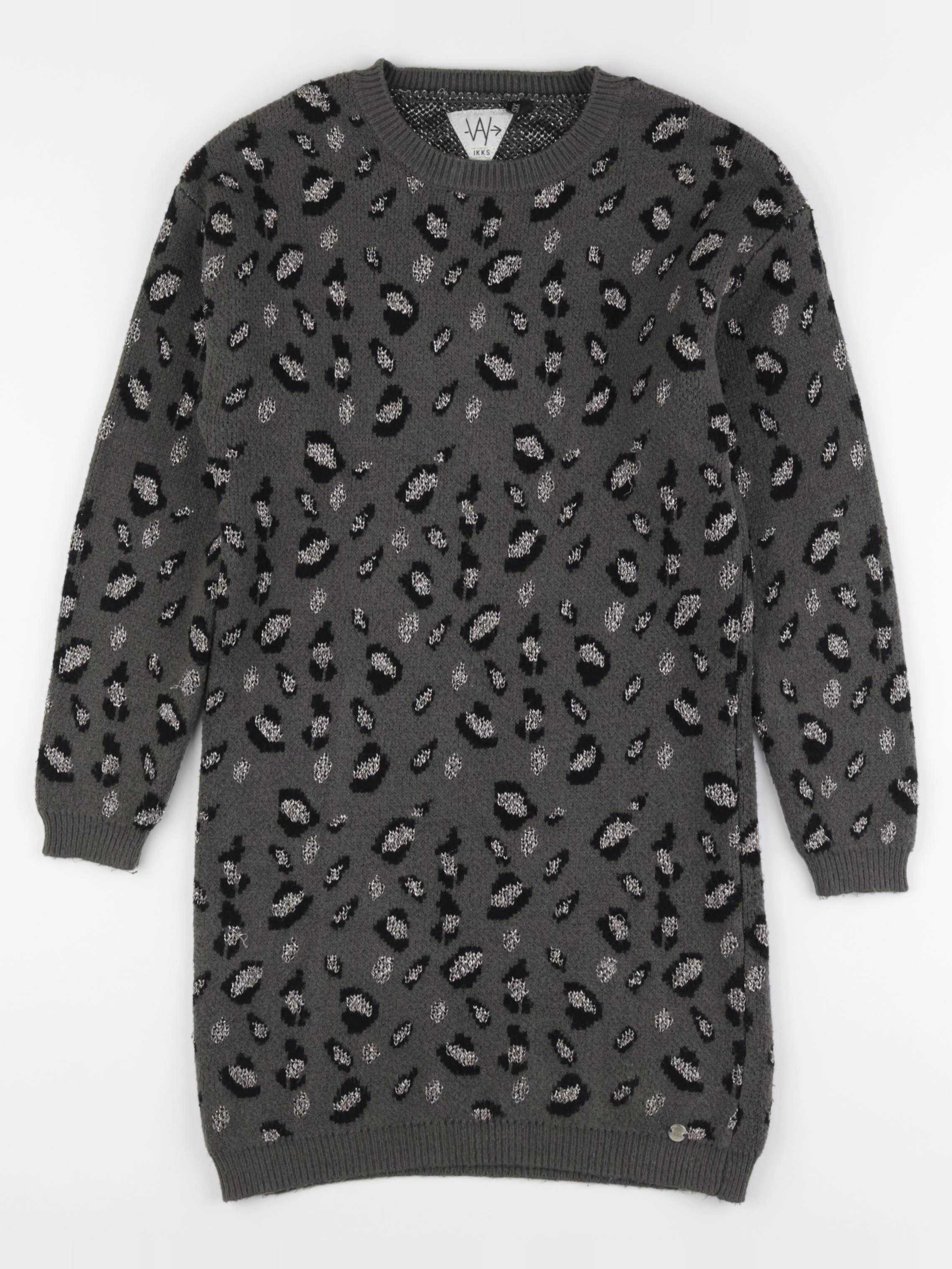 IKKS - robe vert, noir - 10 ans