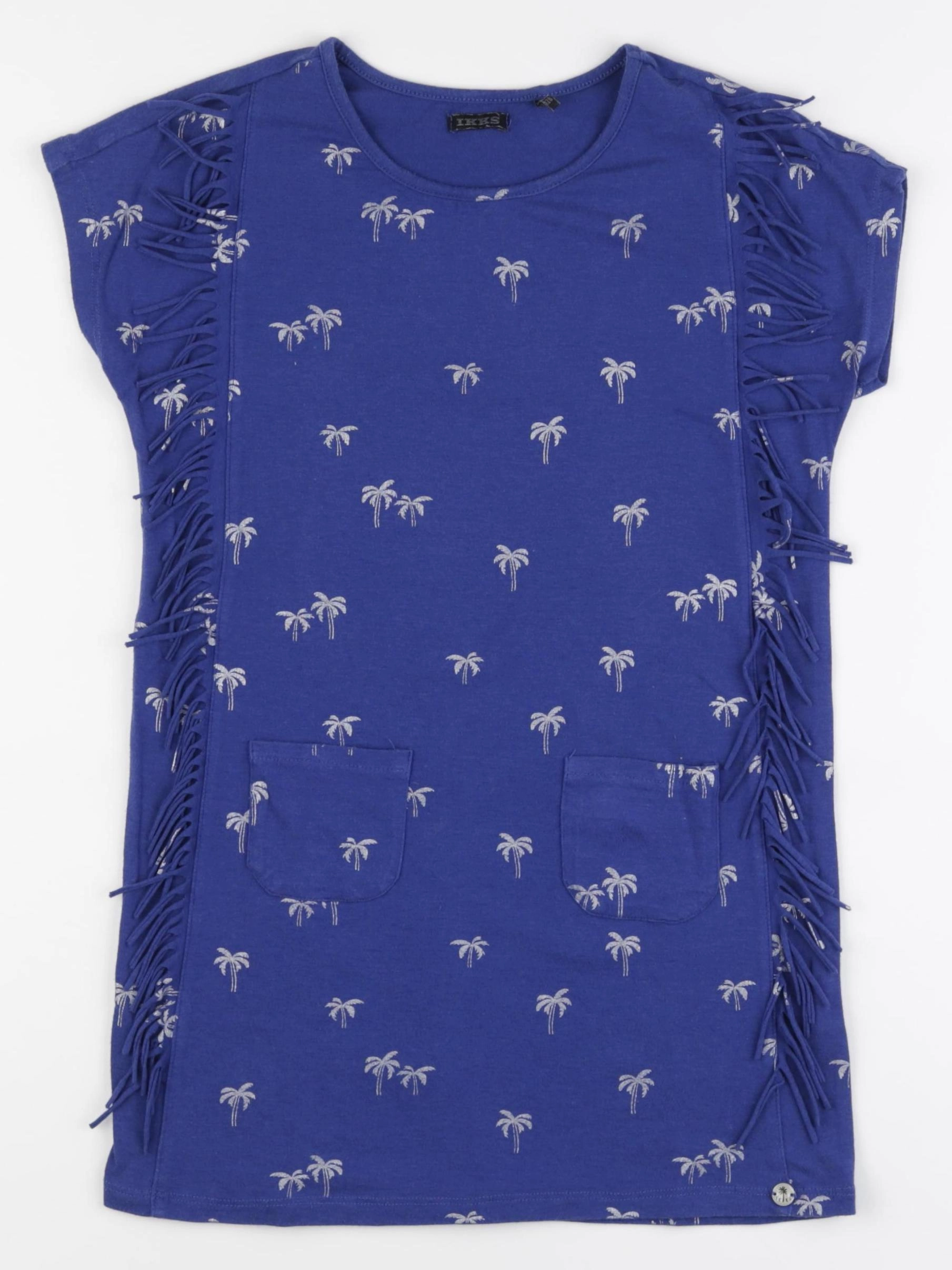 IKKS - robe bleu - 8 ans
