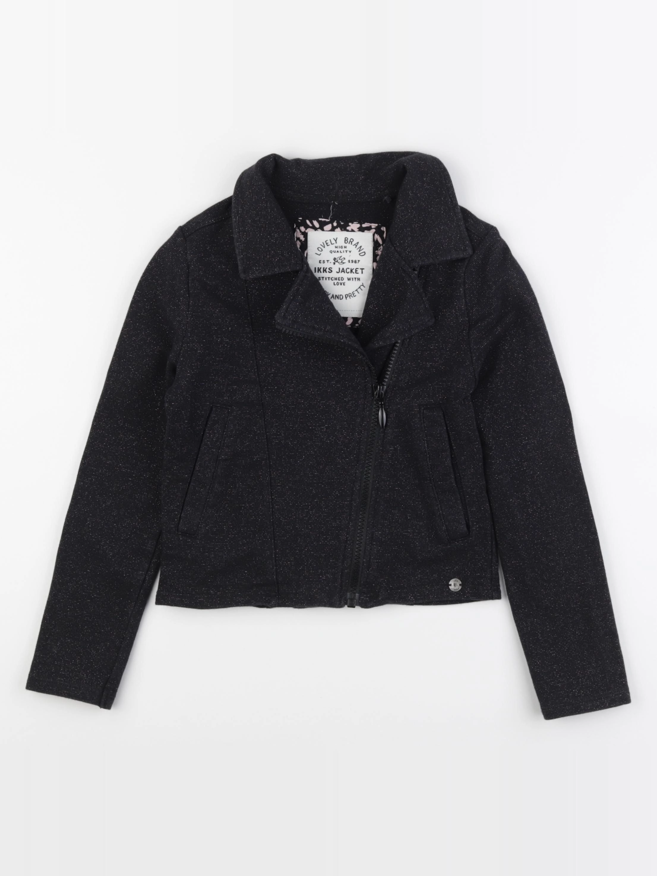 IKKS - veste noir, argent - 9 ans