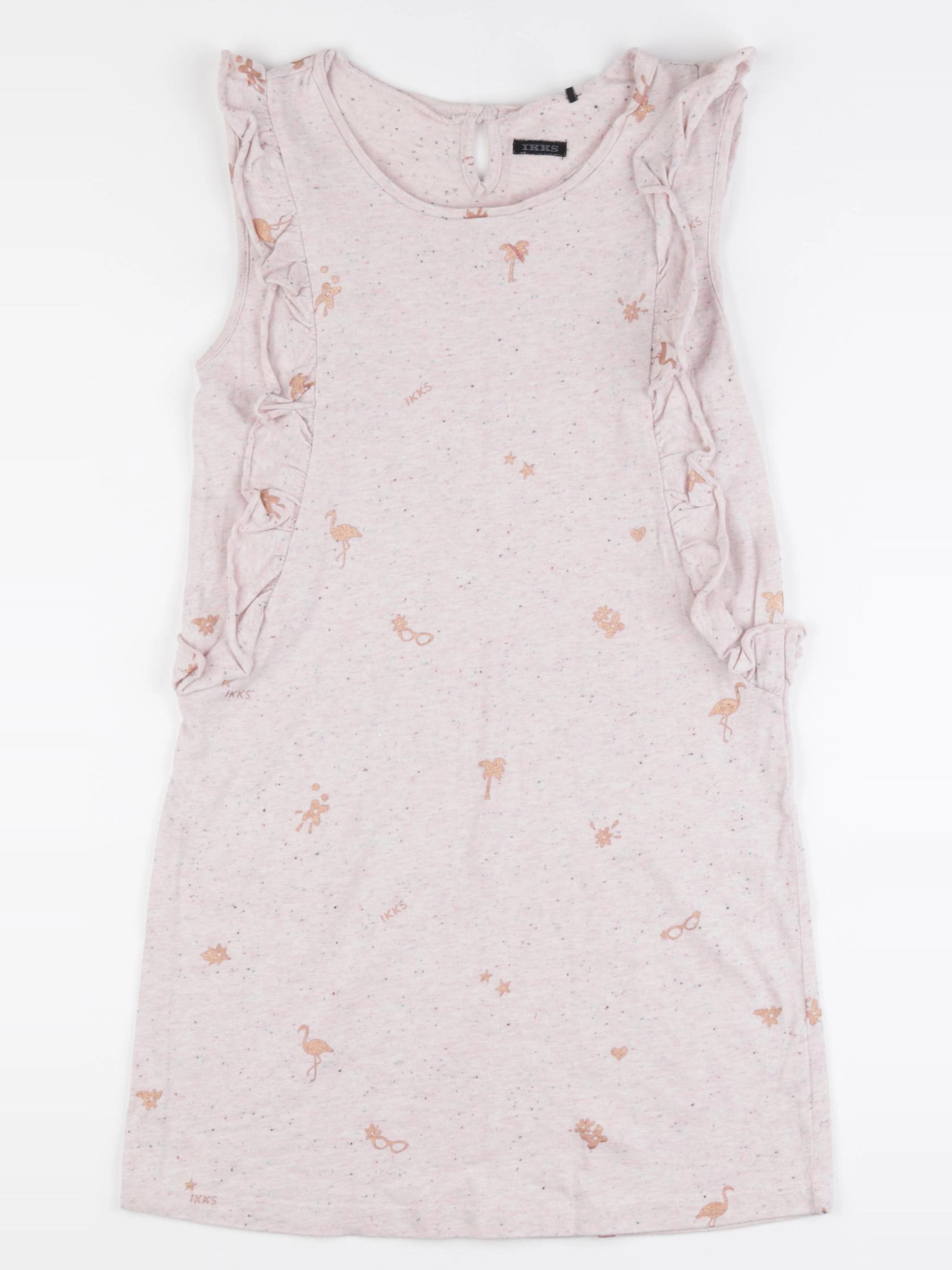 IKKS - robe rose - 10 ans