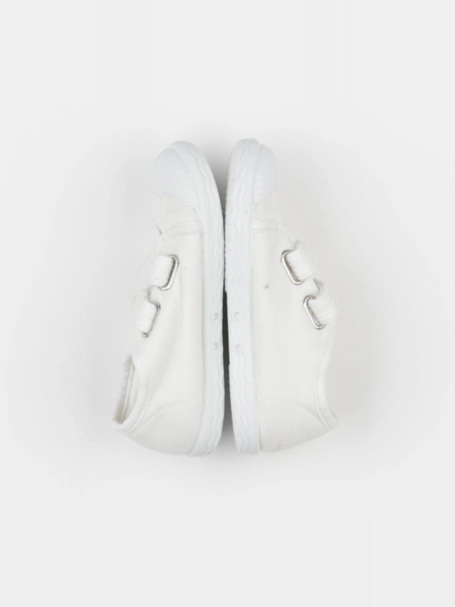 Jacadi - tennis à scratch/ lacets blanc - pointure 23