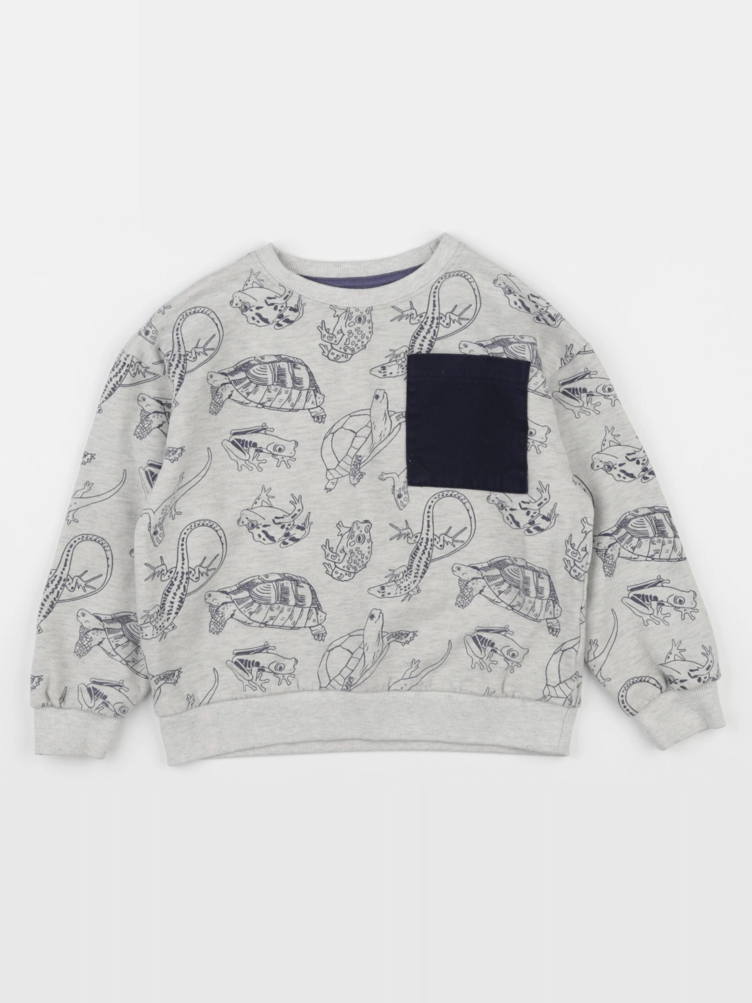 Vertbaudet - sweat gris - 6 ans
