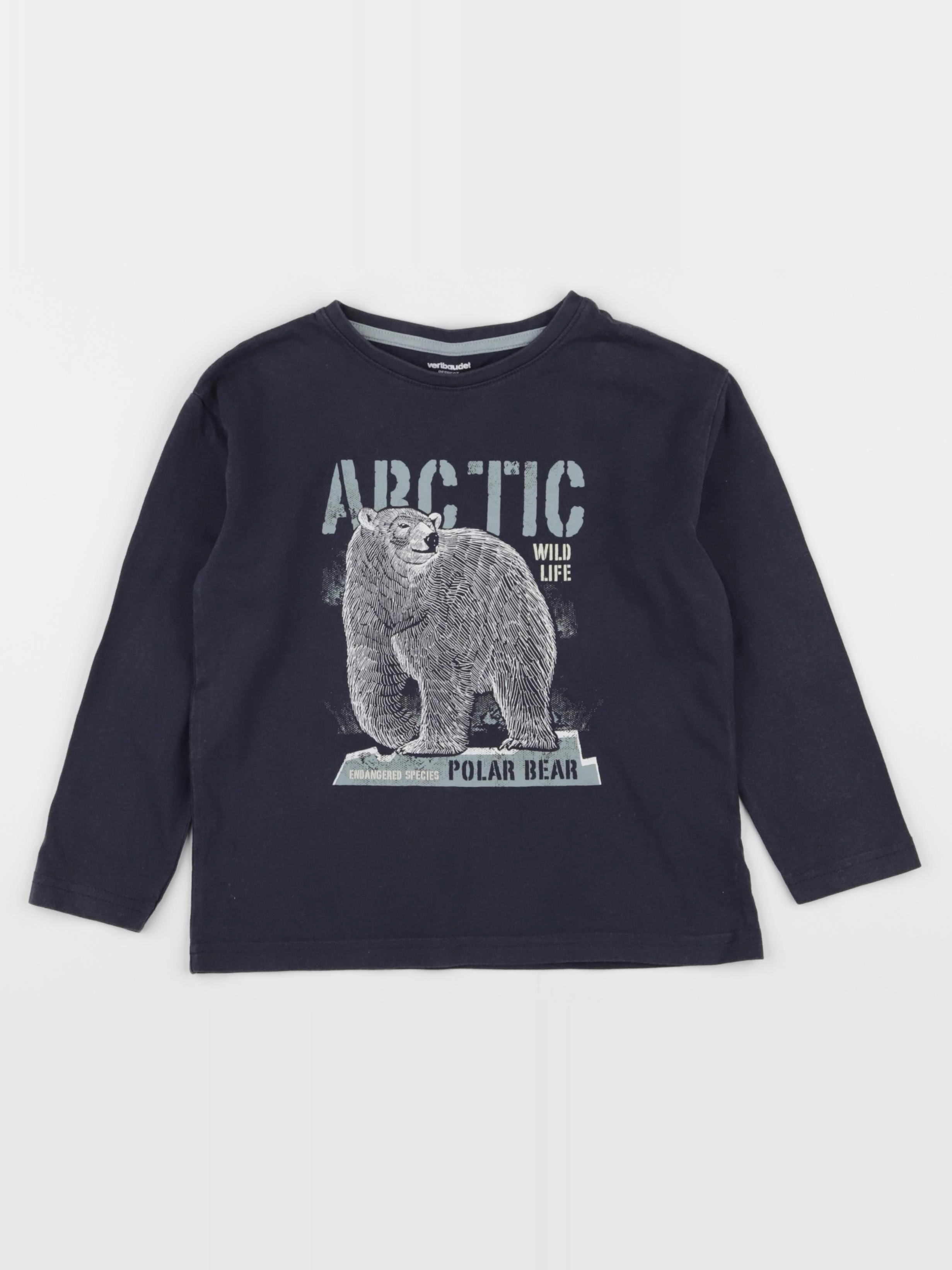 Vertbaudet - tee-shirt bleu - 6 ans