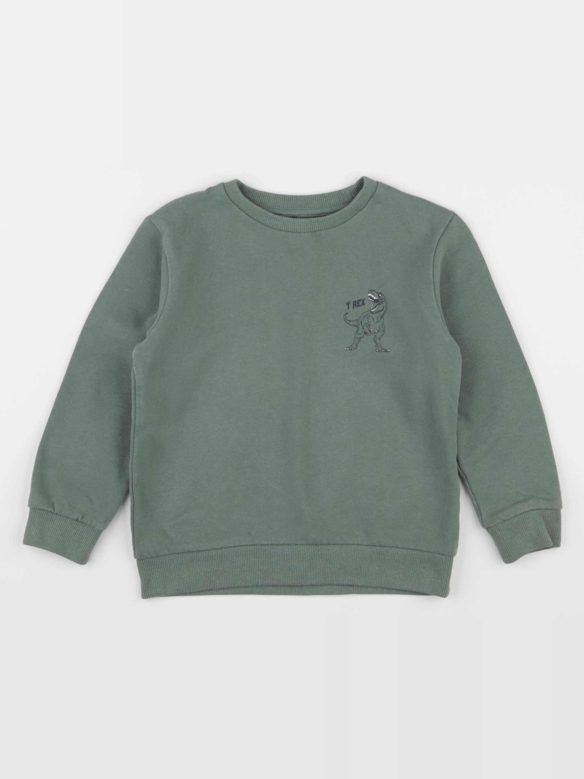 Vertbaudet - sweat vert - 6 ans