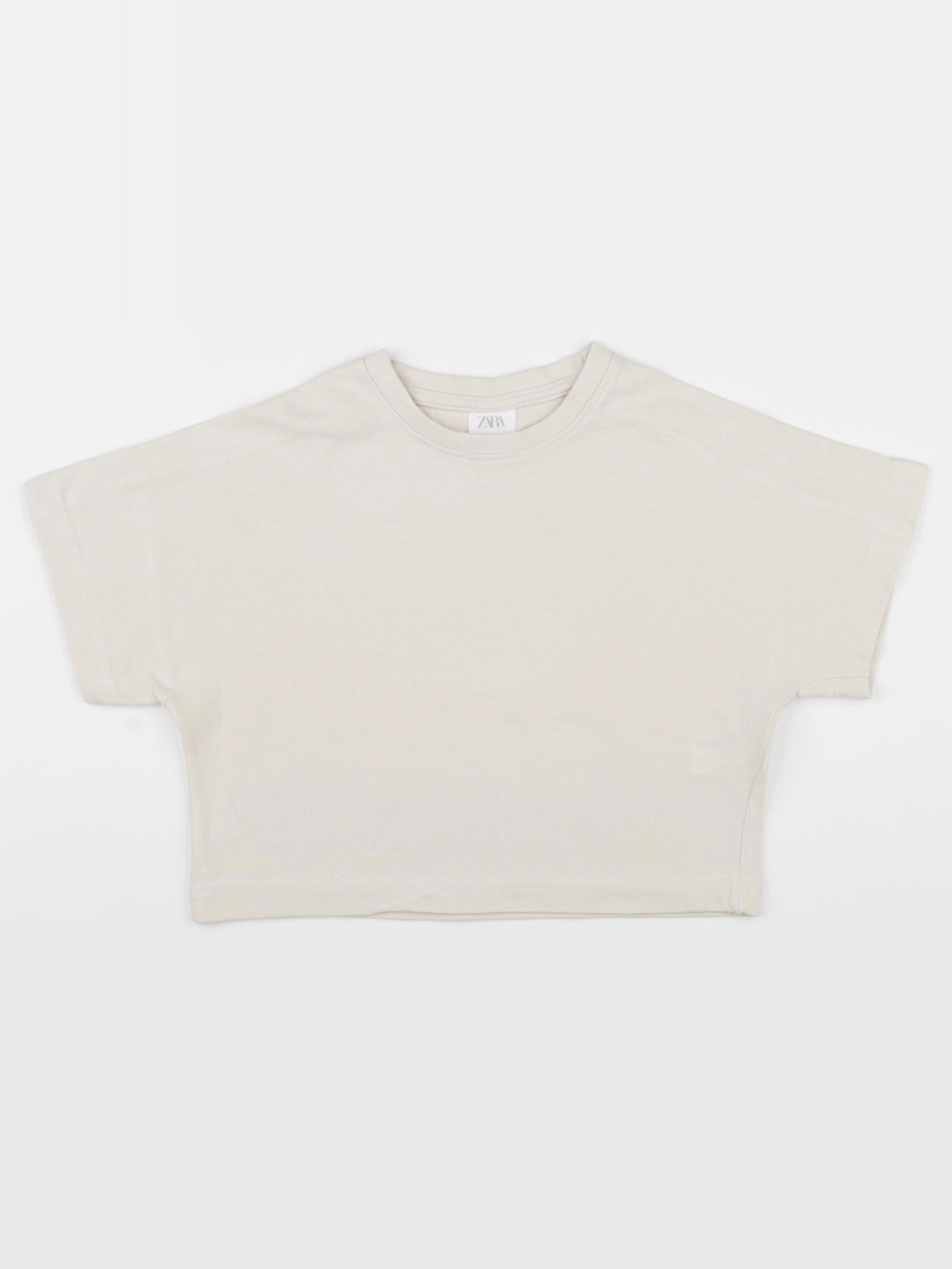 Zara - tee-shirt beige - 6/7 ans