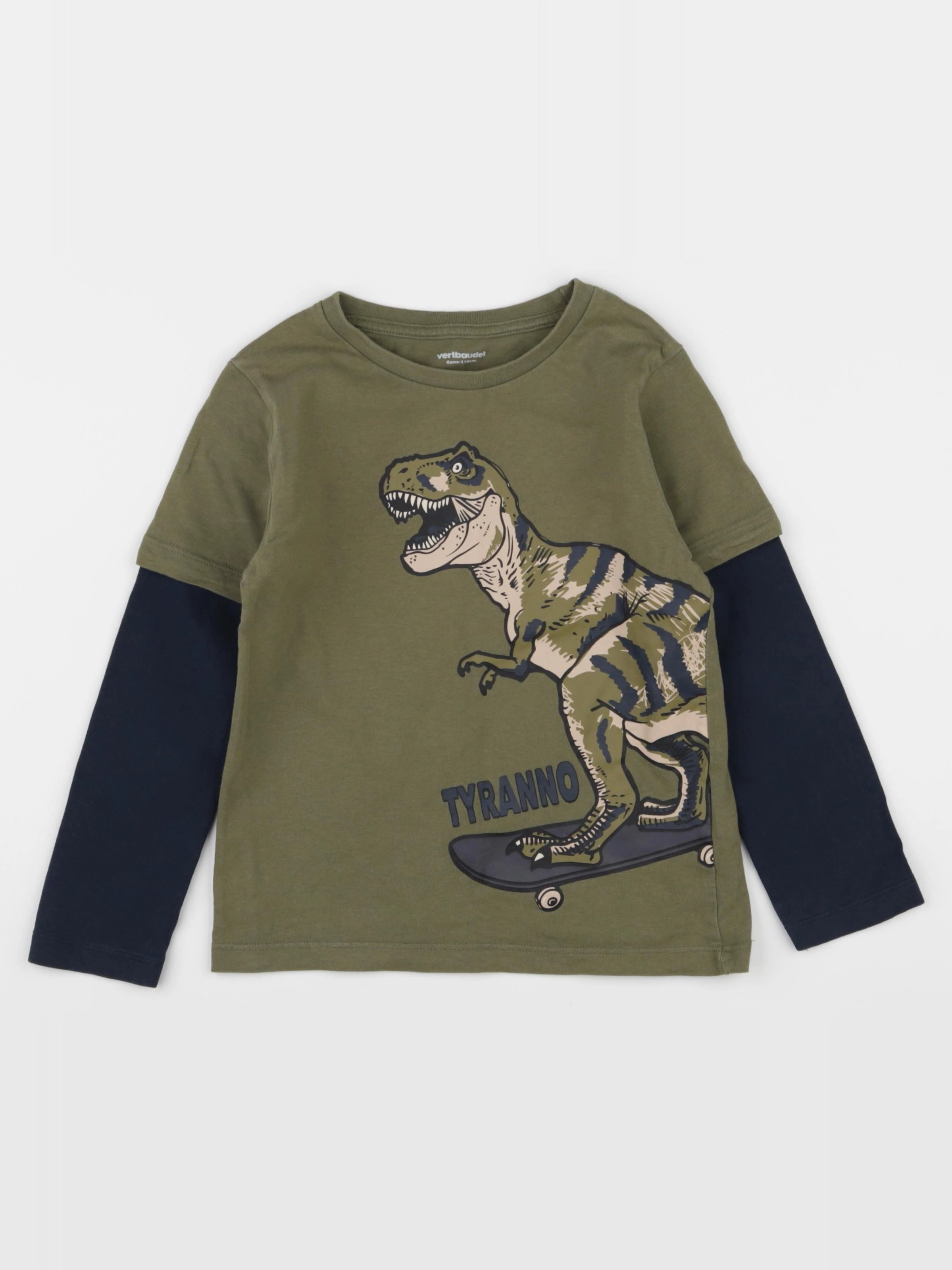 Vertbaudet - tee-shirt vert - 6 ans