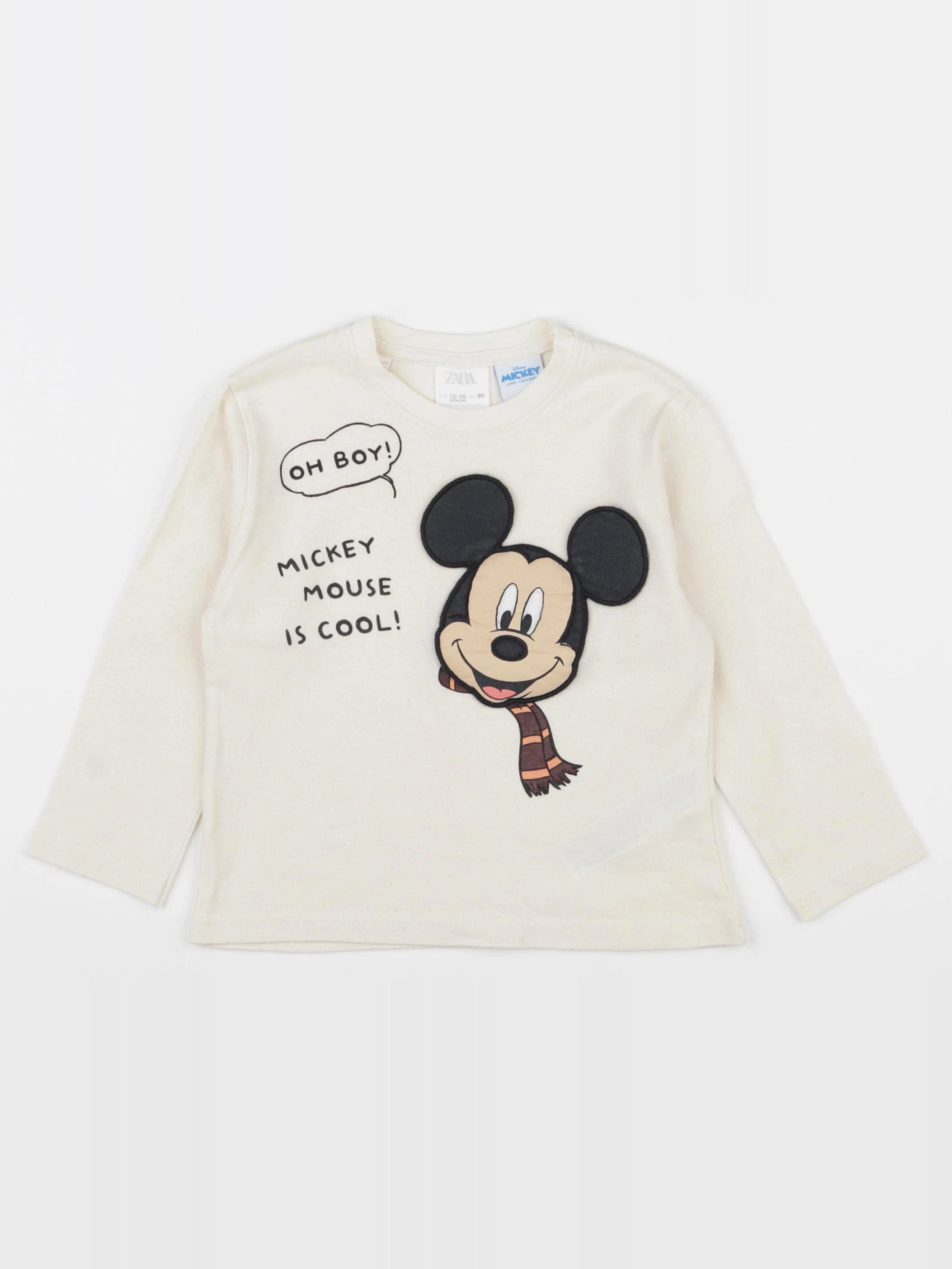 Zara - tee-shirt beige - 12/18 mois