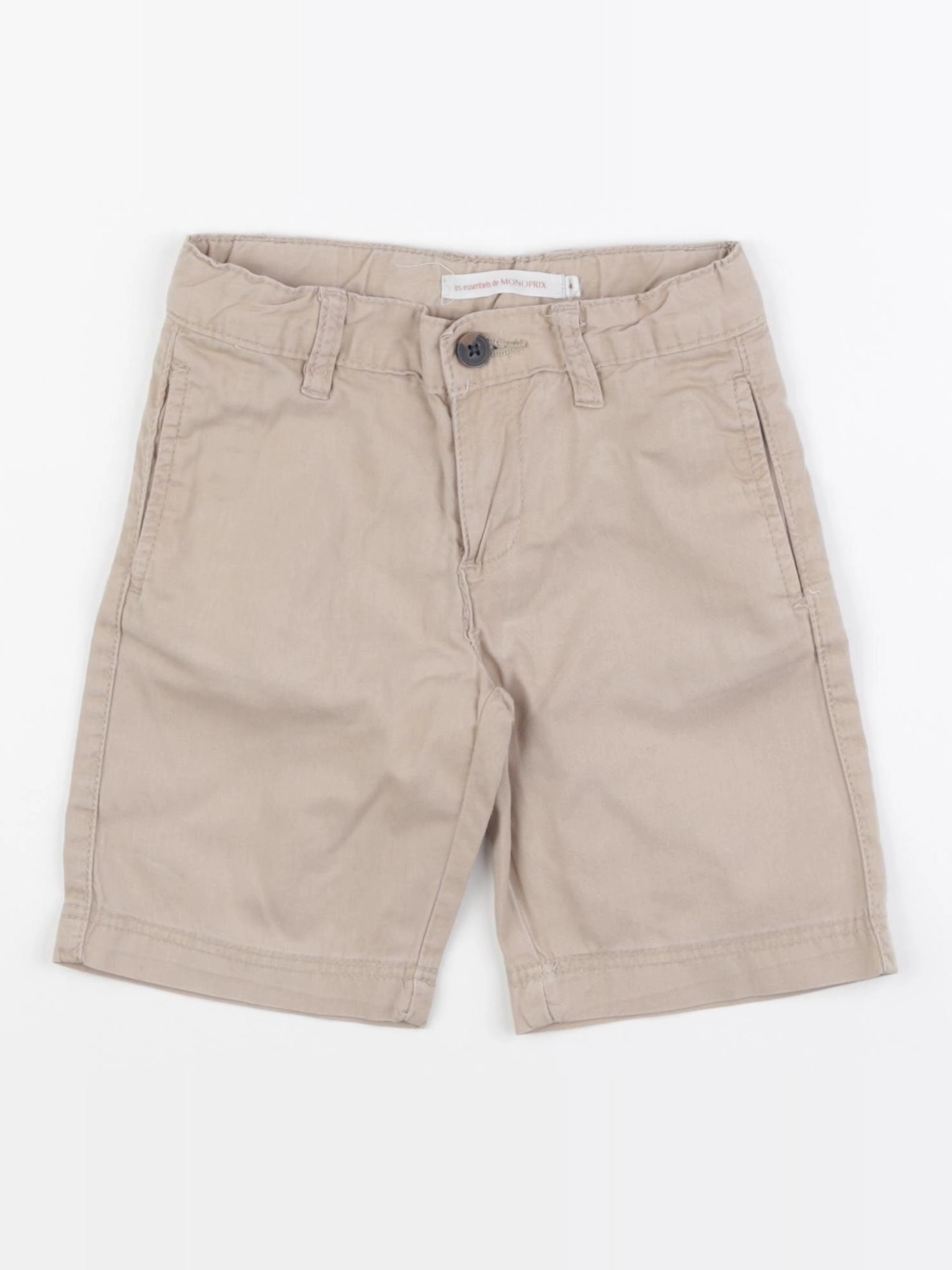 Monoprix - short beige - 4 ans