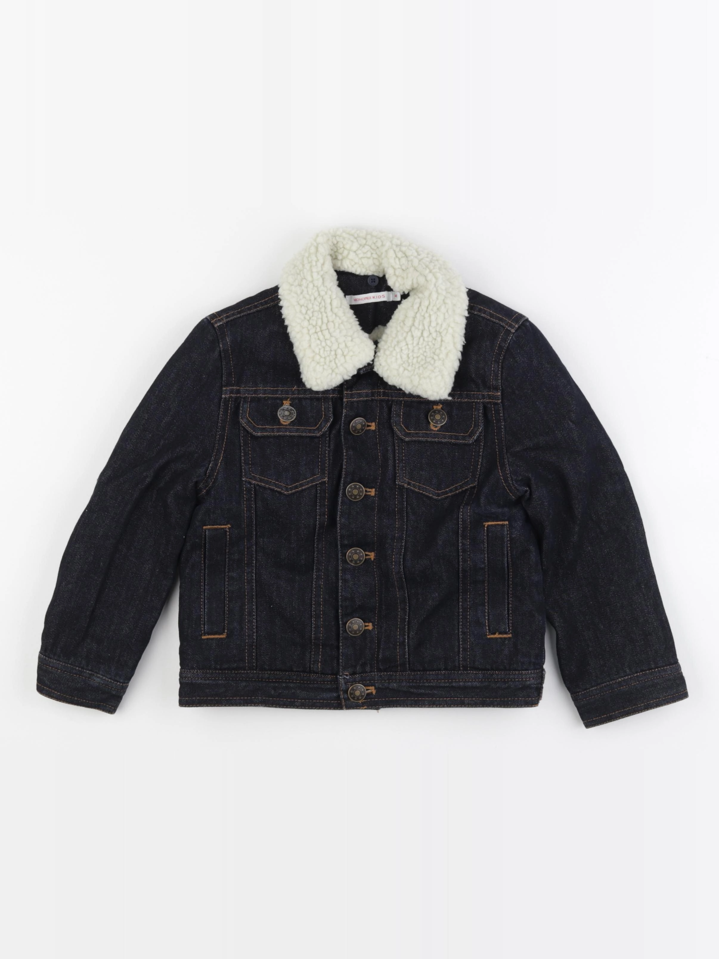 Monoprix - veste bleu - 4 ans