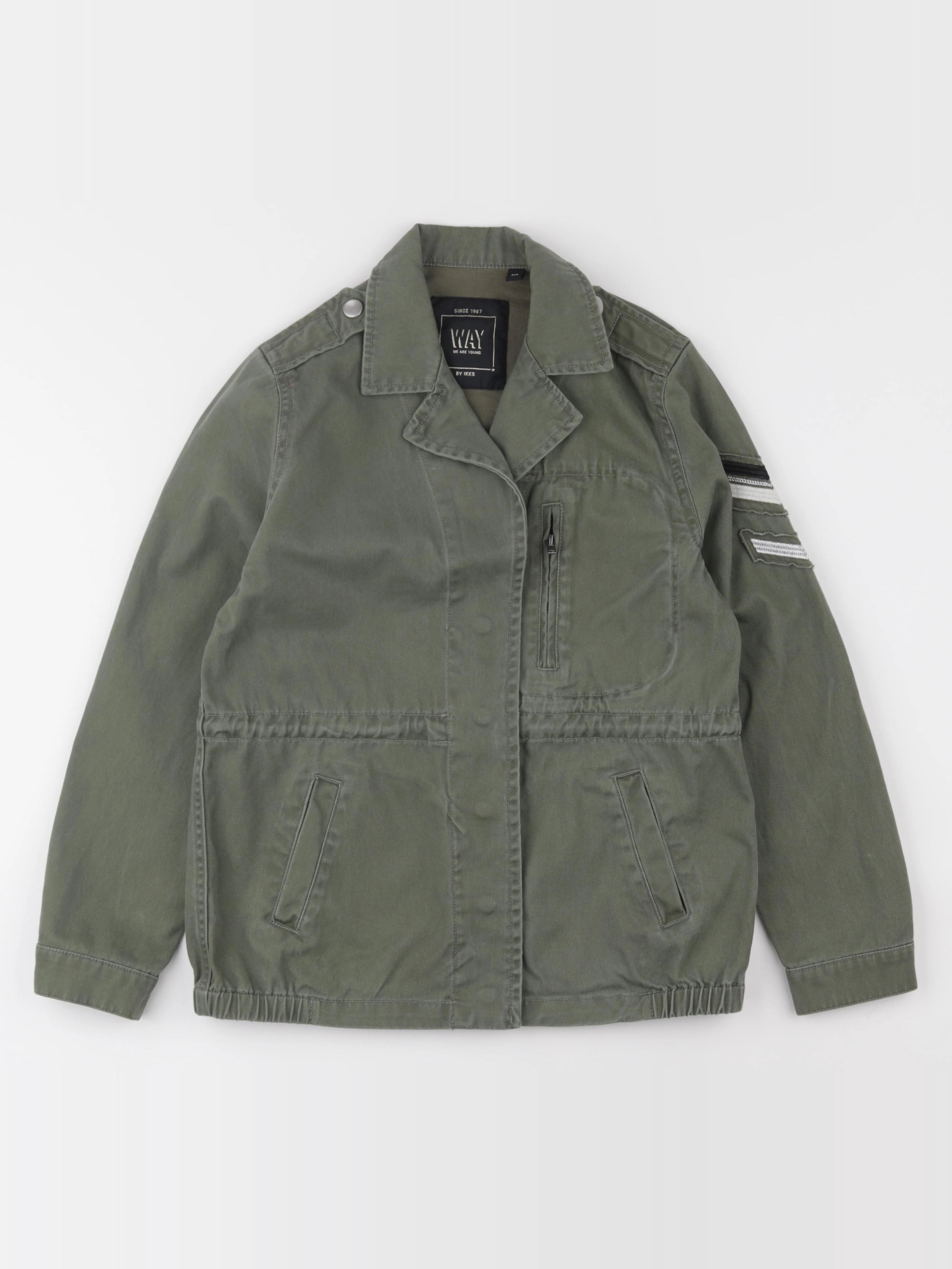 IKKS - veste imprimé au dos vert - 10 ans