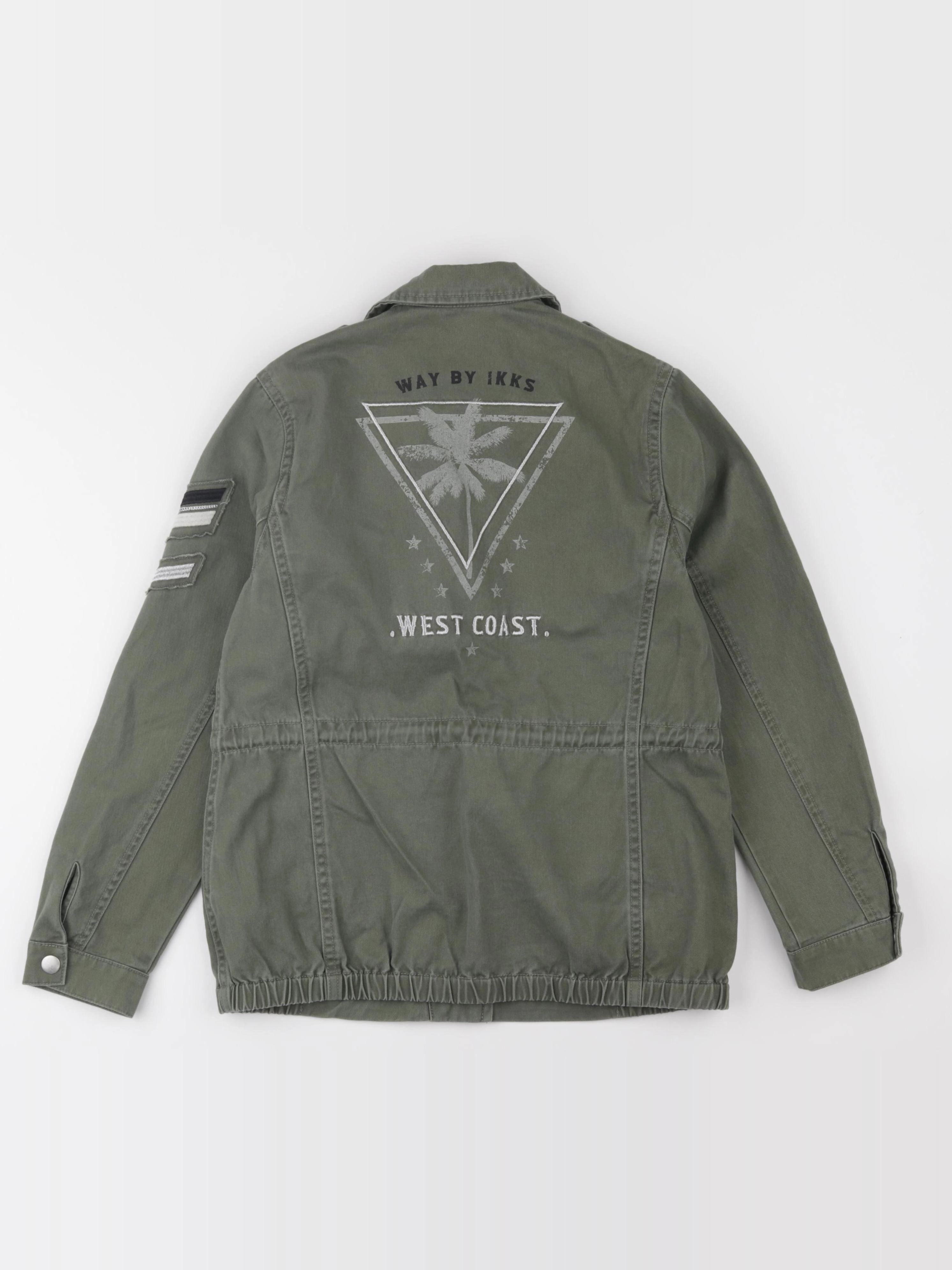 IKKS - veste imprimé au dos vert - 10 ans