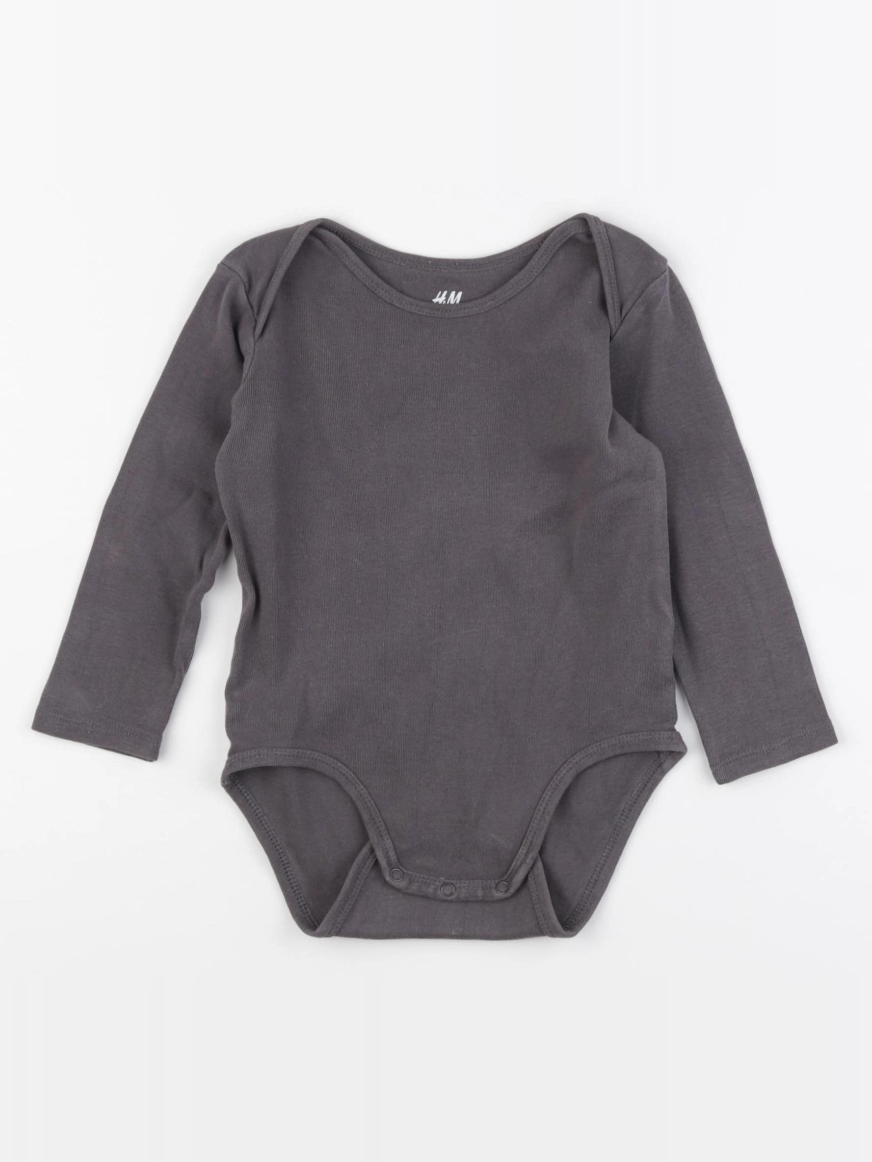 H&M - body gris - 18/24 mois