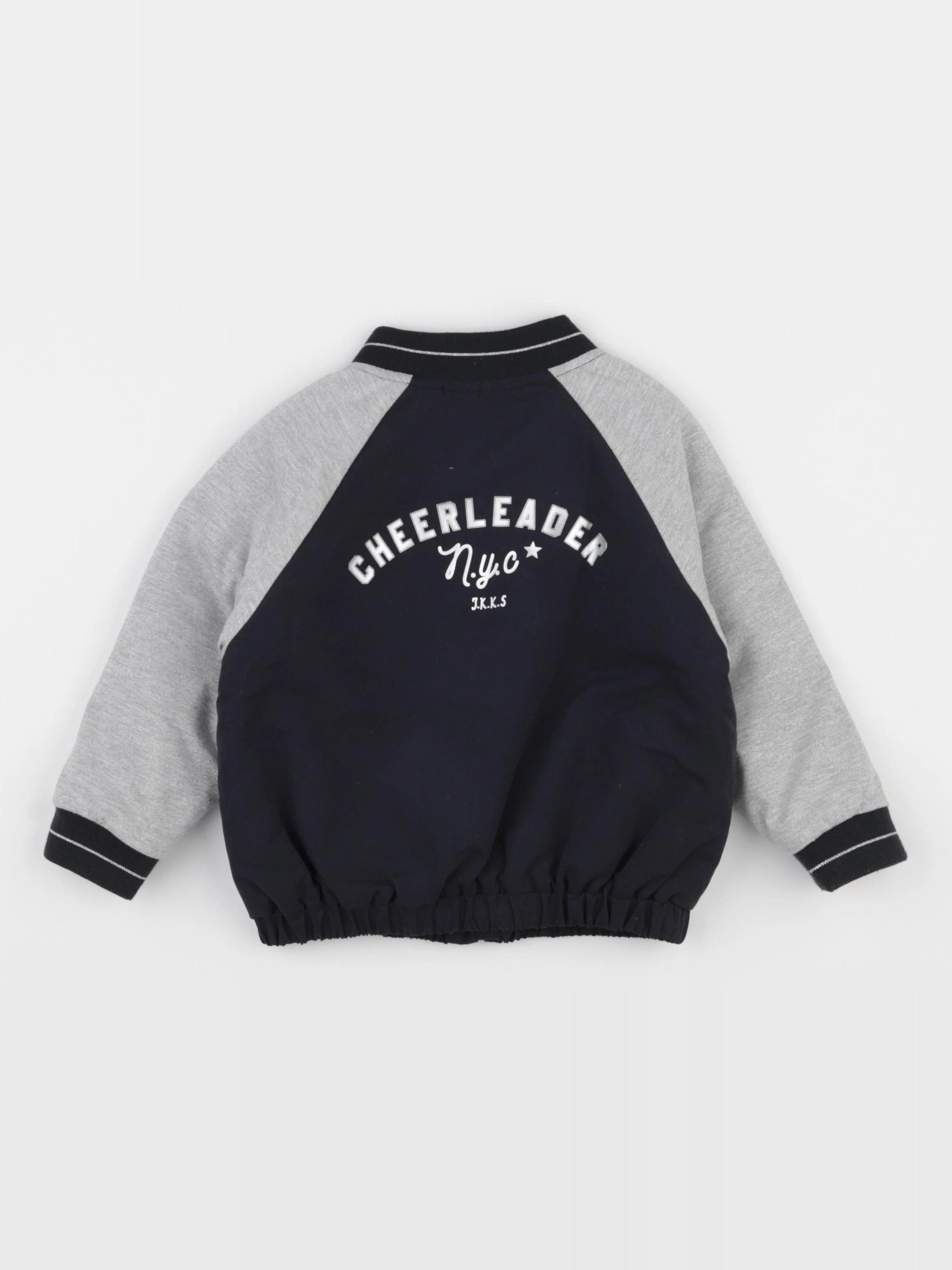 IKKS - veste bleu, gris - 2 ans