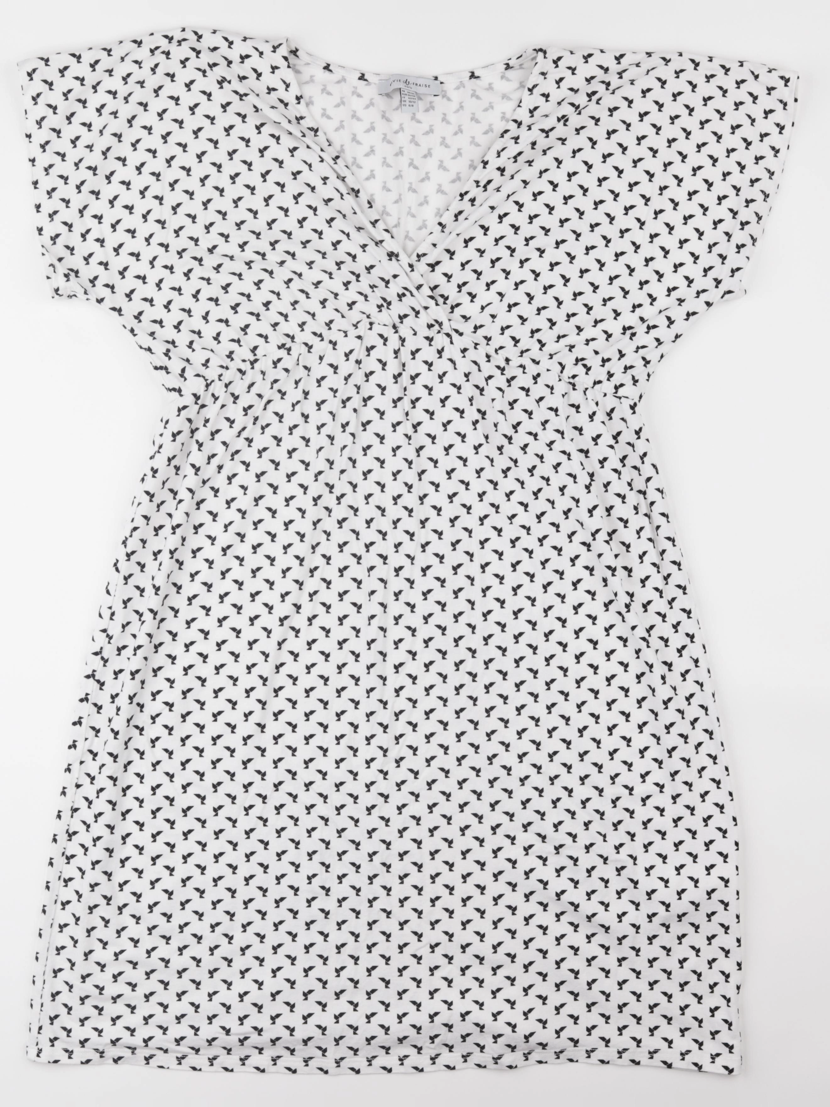 Envie de fraise - robe grossesse, allaitement blanc - 38 à 40