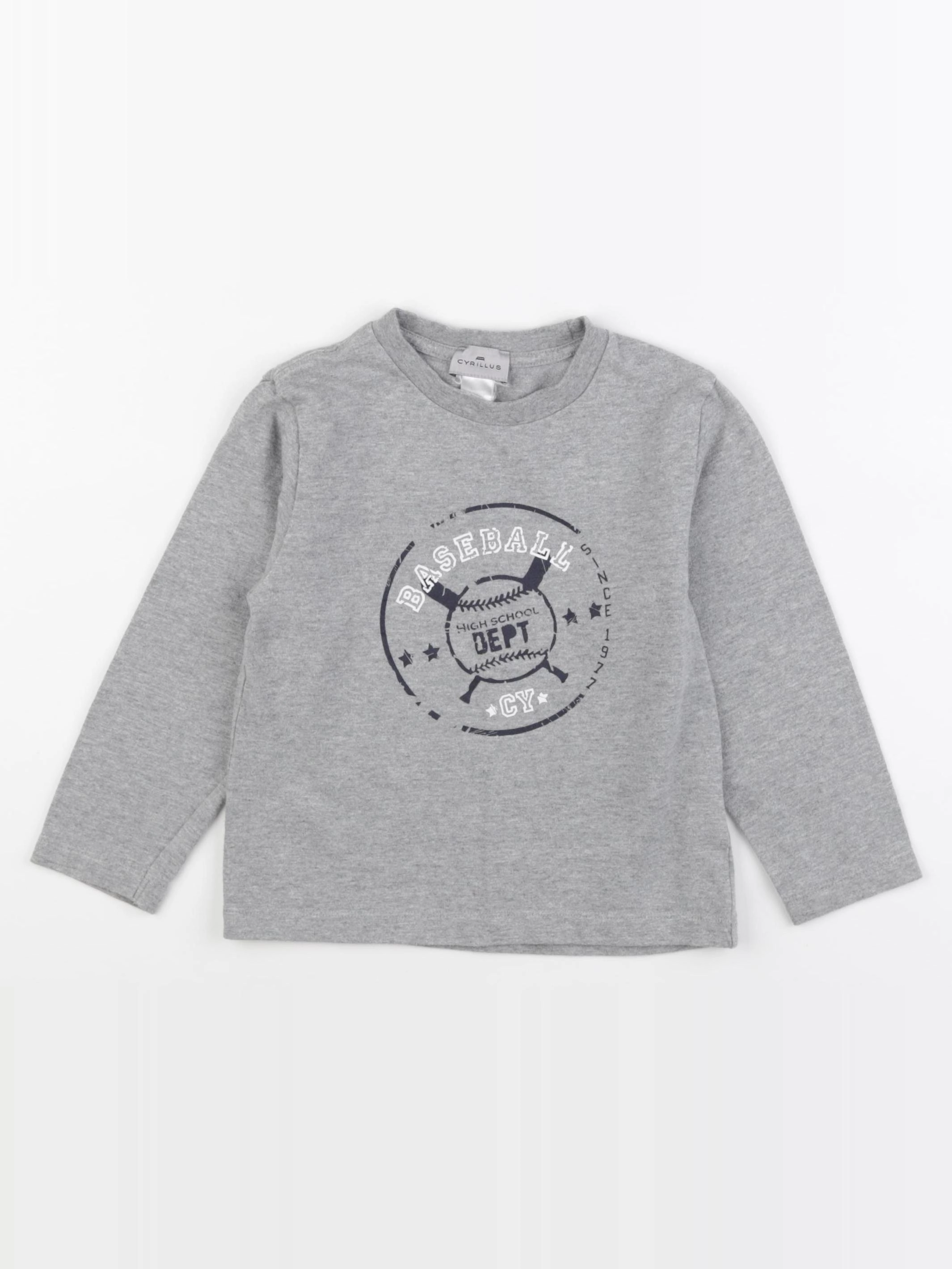Cyrillus - sweat gris - 3/4 ans