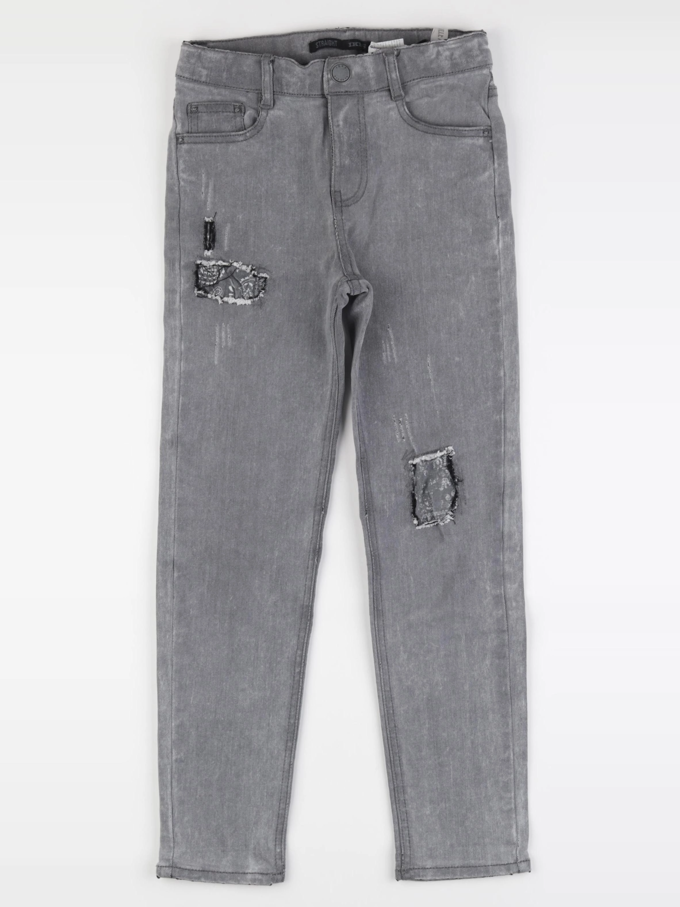IKKS - jean gris - 10 ans