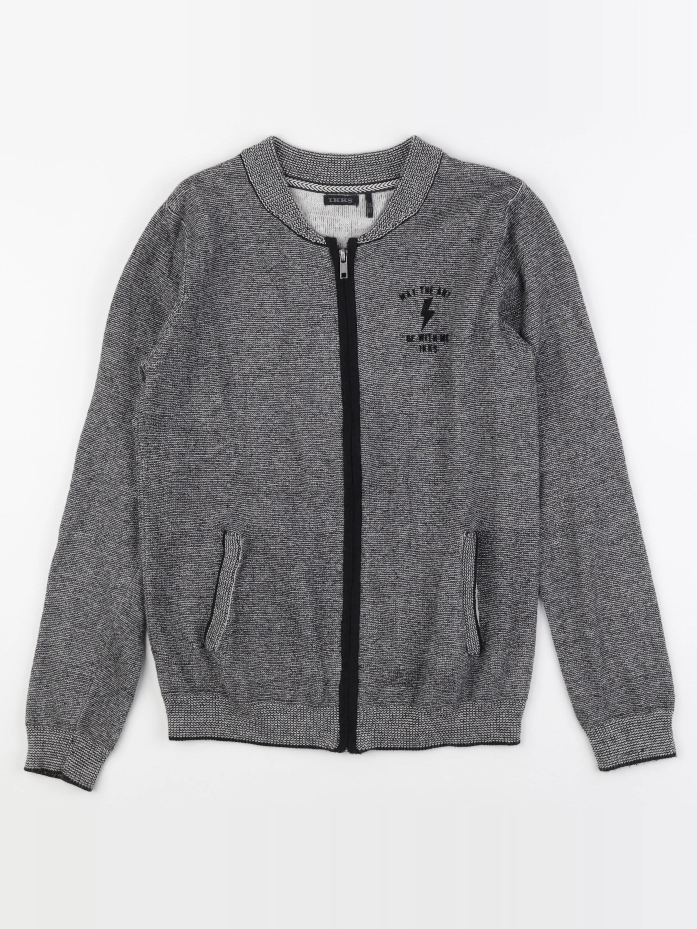 IKKS - gilet gris - 12 ans