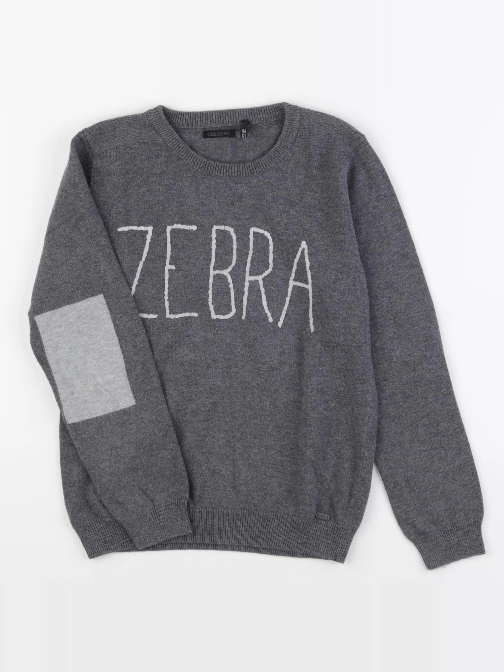 IKKS - pull gris - 8 ans